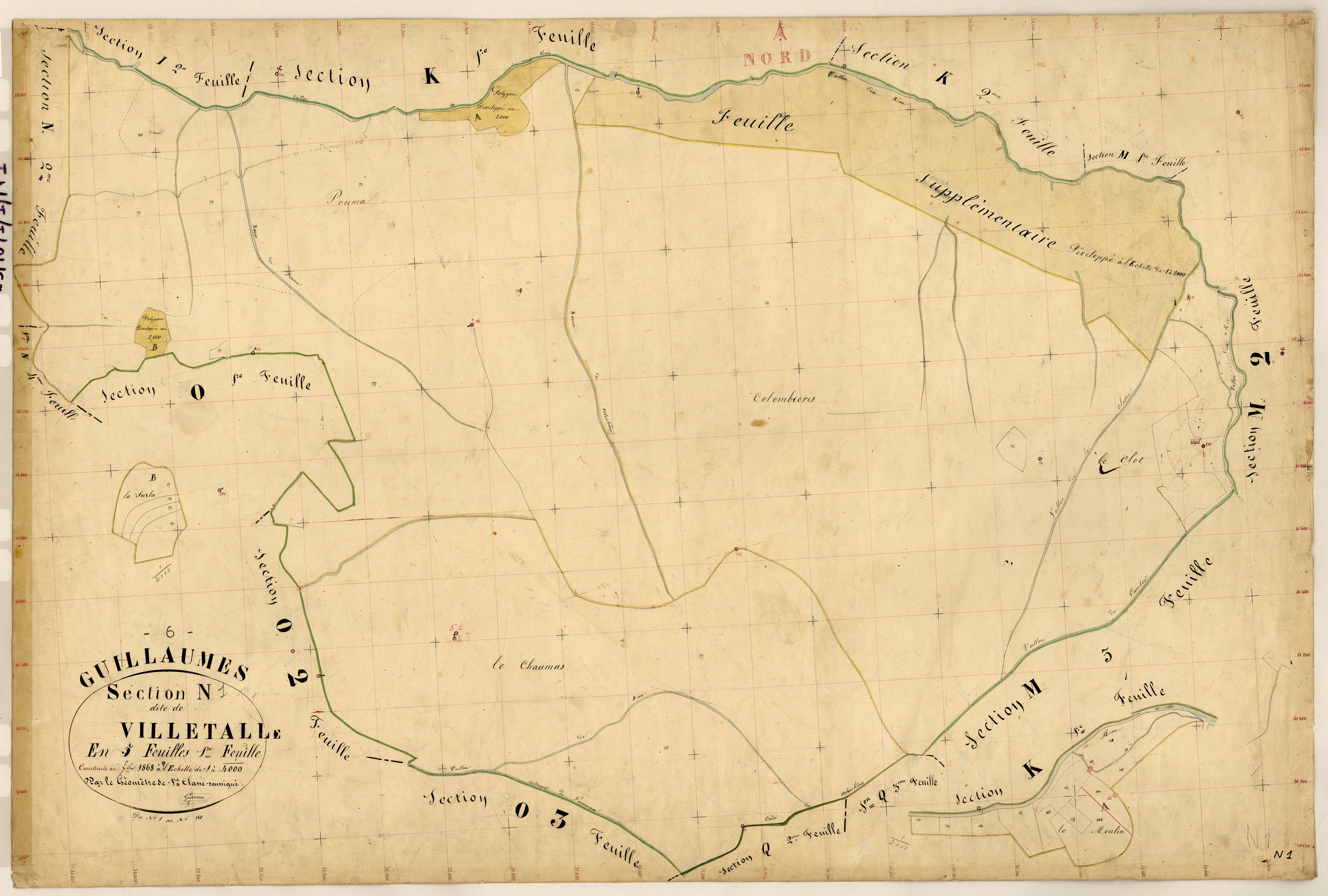 Villetalle. - Plan de section, N1
