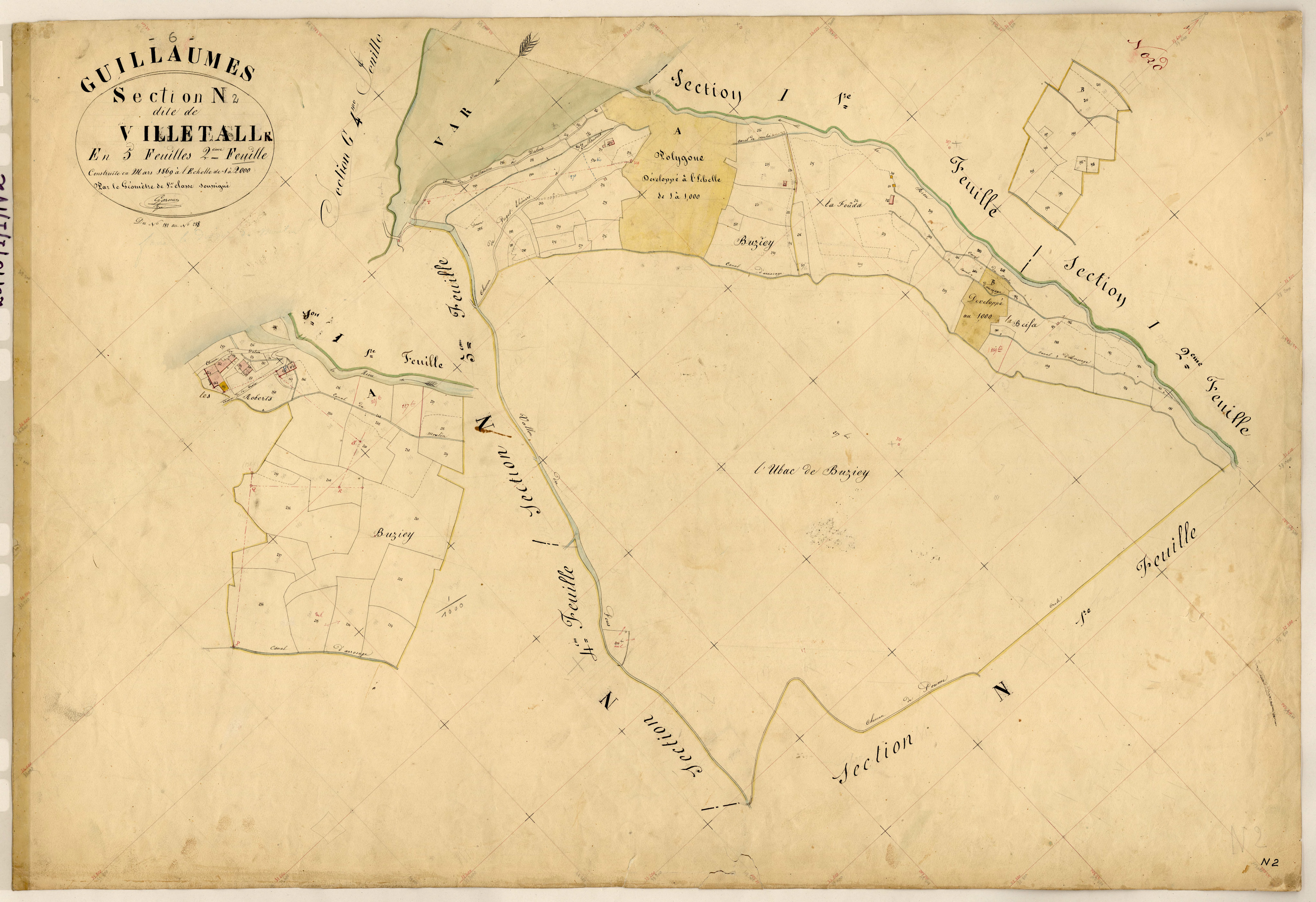 Villetalle. - Plan de section, N2