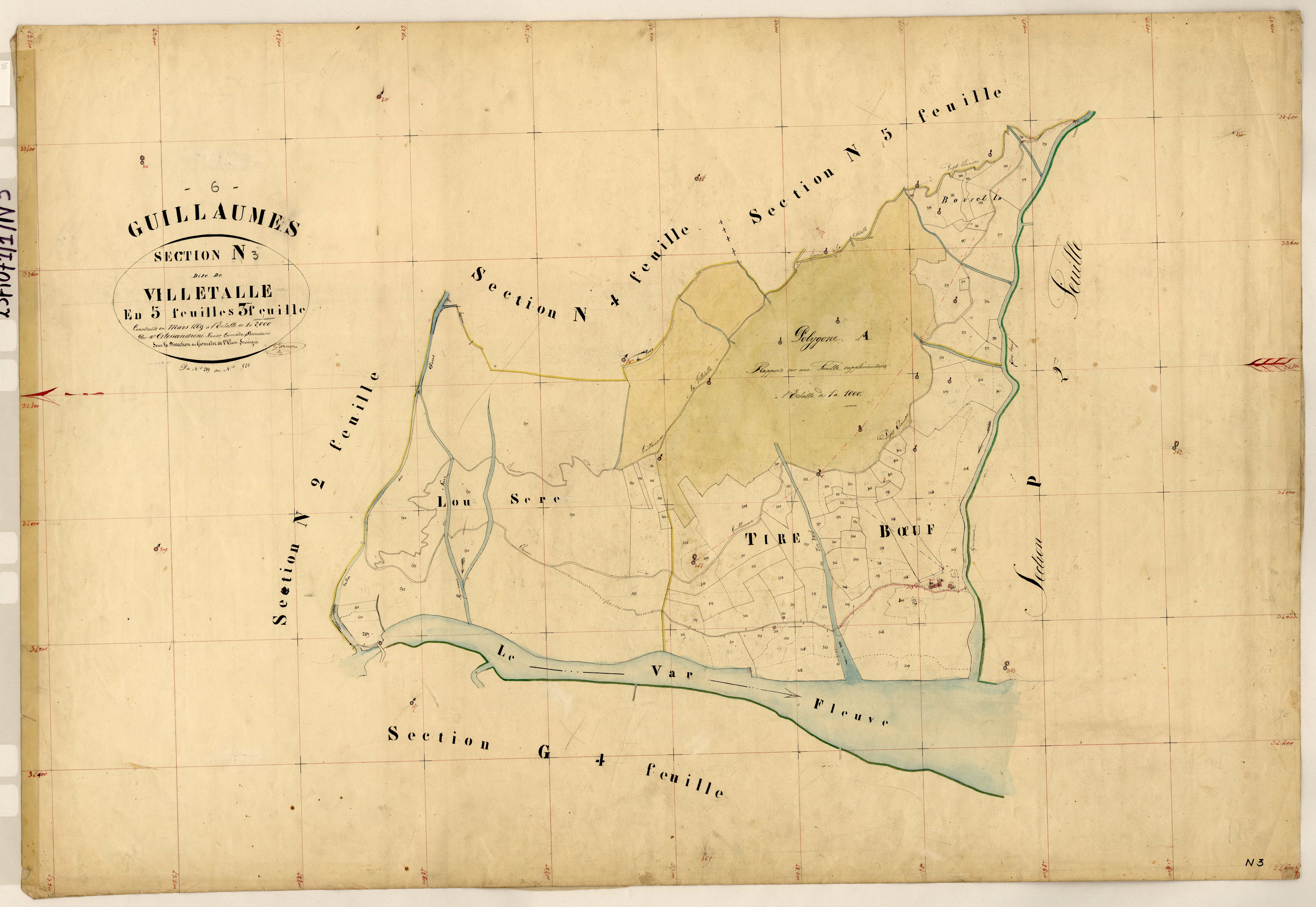 Villetalle. - Plan de section, N3