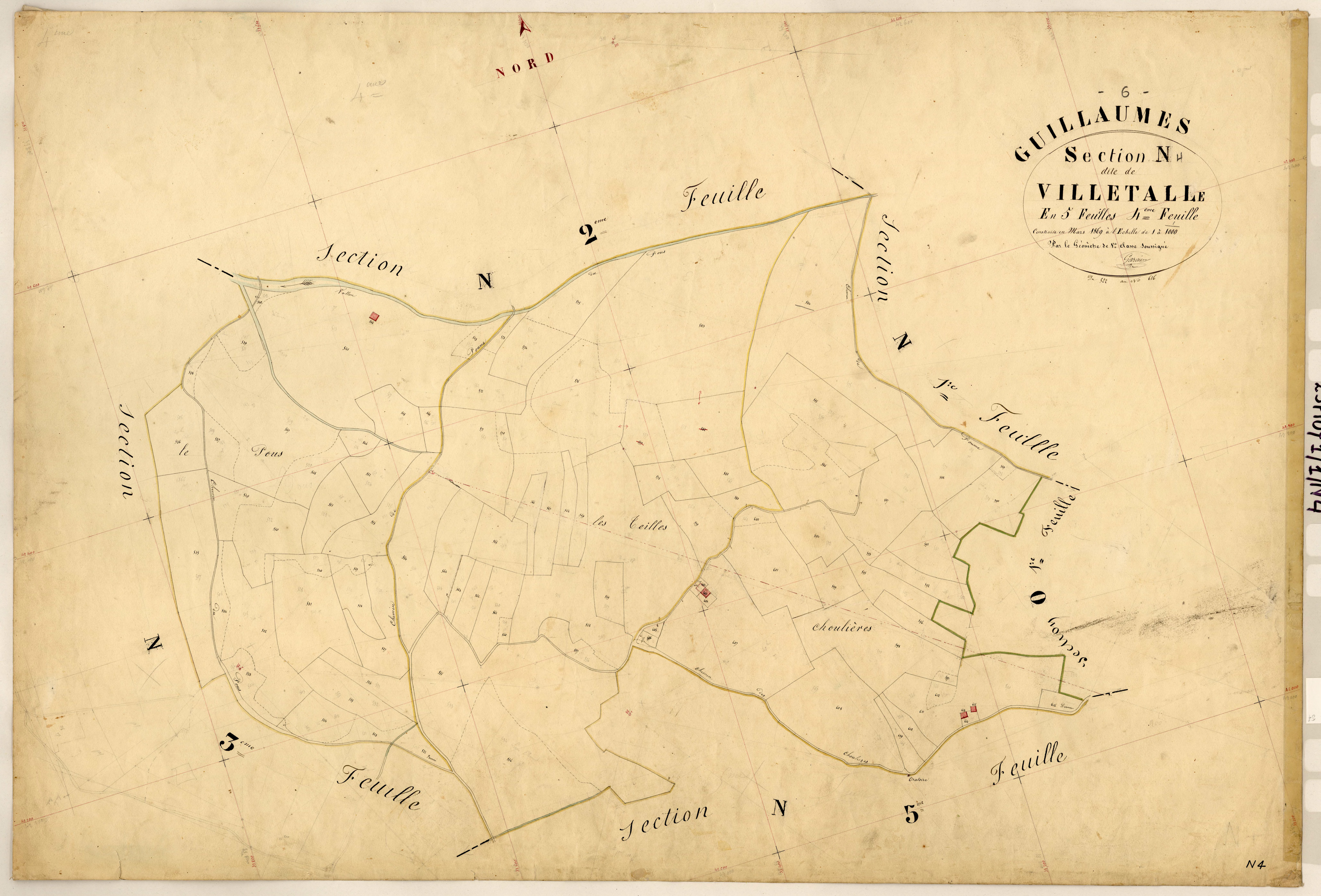 Villetalle. - Plan de section, N4