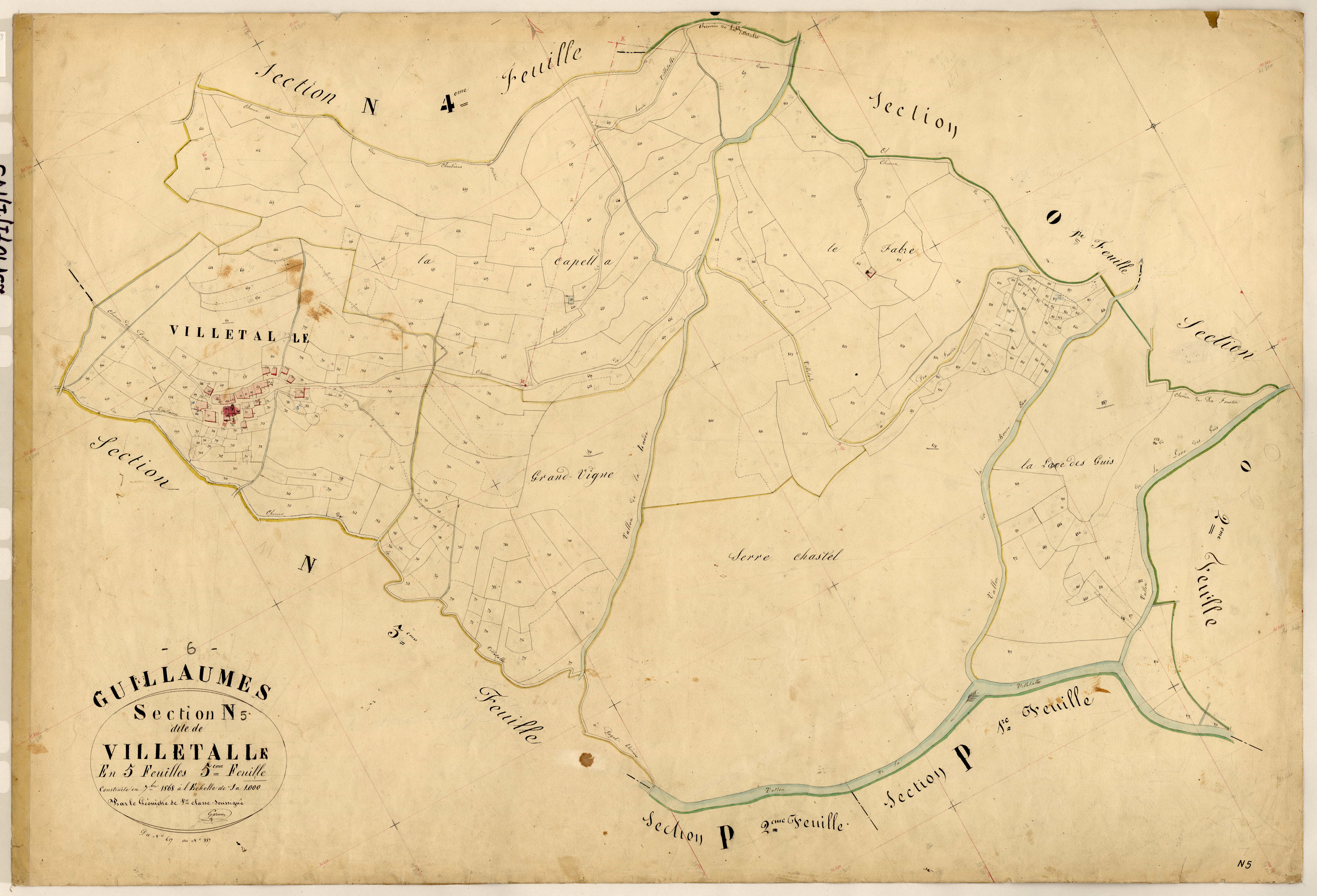 Villetalle. - Plan de section, N5