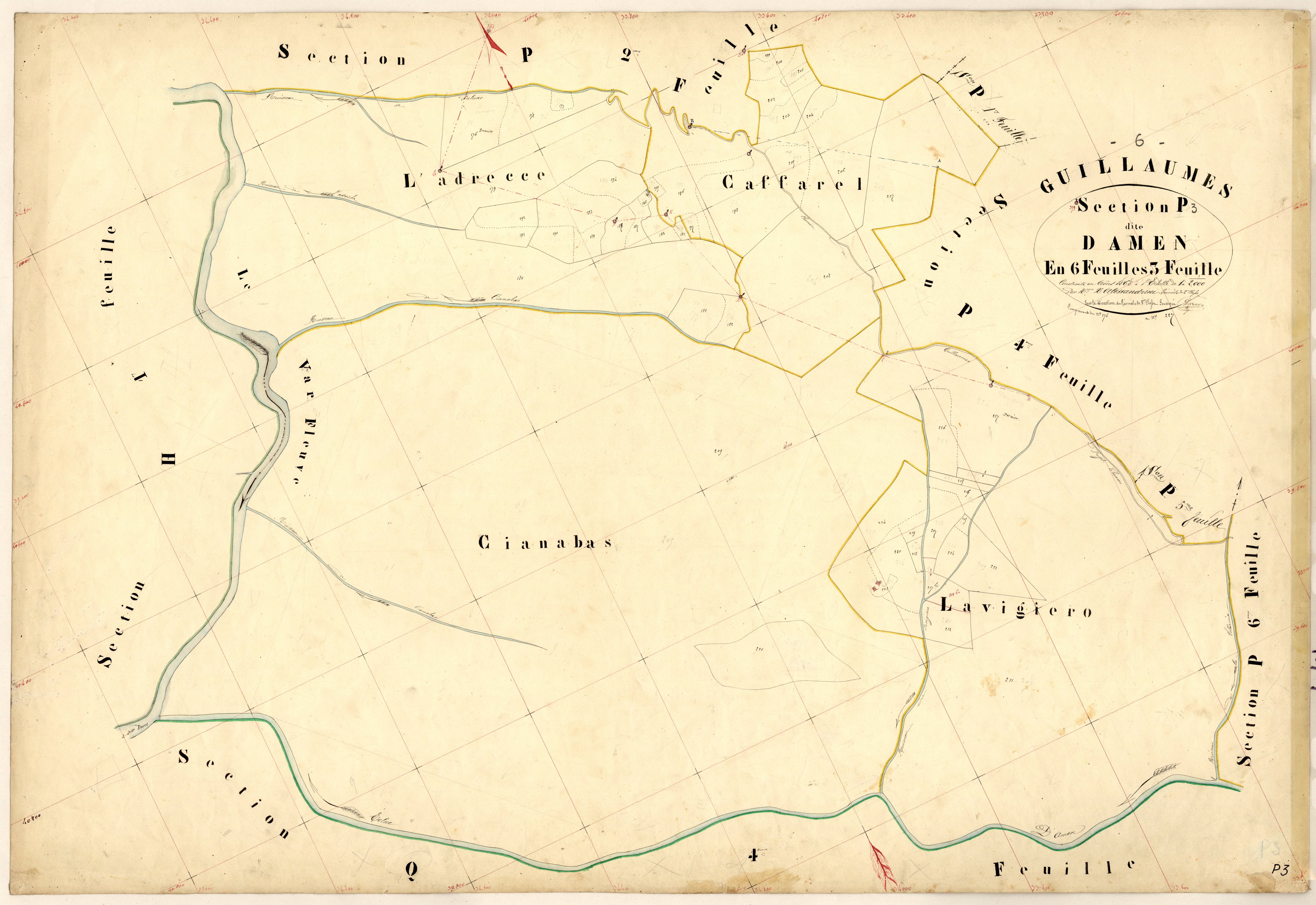 Amen. - Plan de section, P3