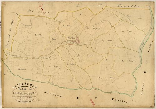 Barels les Laves. - Plan de section, A4