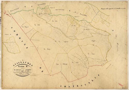 Barels le Serre. - Plan de section, B1
