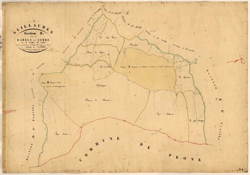 Barels le Serre. - Plan de section, B4