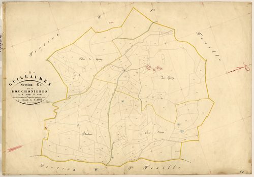 Bouchonières. - Plan de section, C2