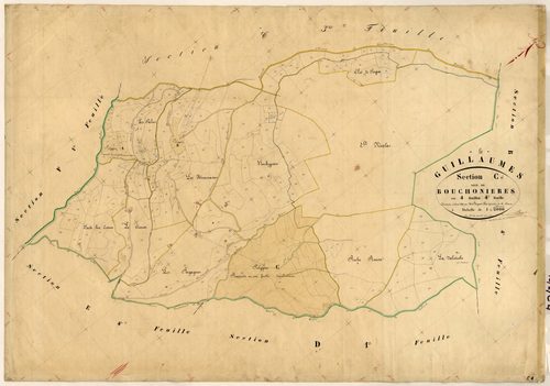 Bouchonières. - Plan de section, C4