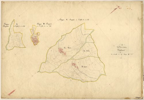 Bouchonières (développement). - Plan de section, C4(d)
