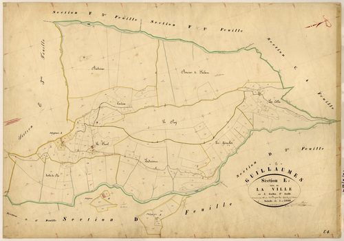 La Ville. - Plan de section, E4
