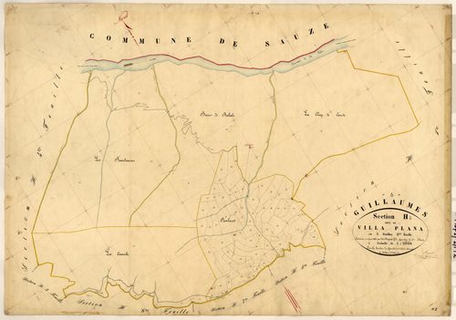 Villa Plana. - Plan de section, H2