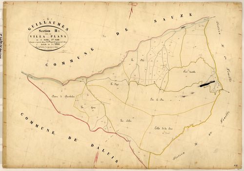 Villa Plana. - Plan de section, H5