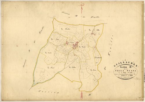 Villa Plana. - Plan de section, H7