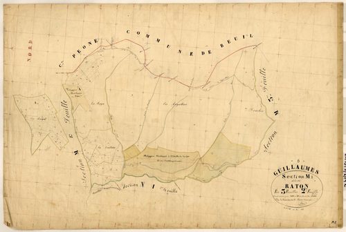 Raton. - Plan de section, M2