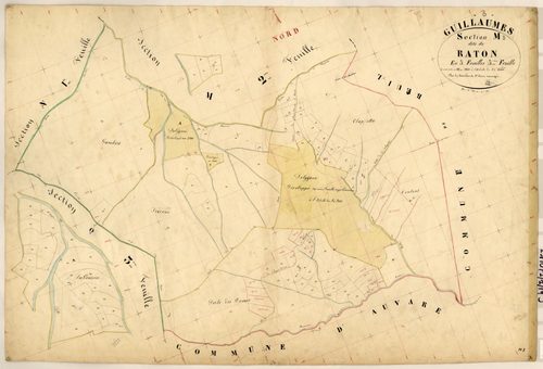 Raton. - Plan de section, M3