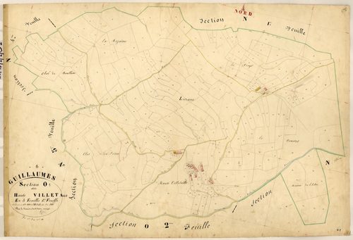 Haute Villetalle. - Plan de section, O1