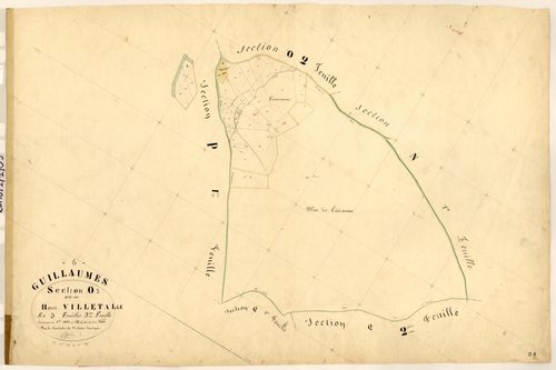 Haute Villetalle. - Plan de section, O3