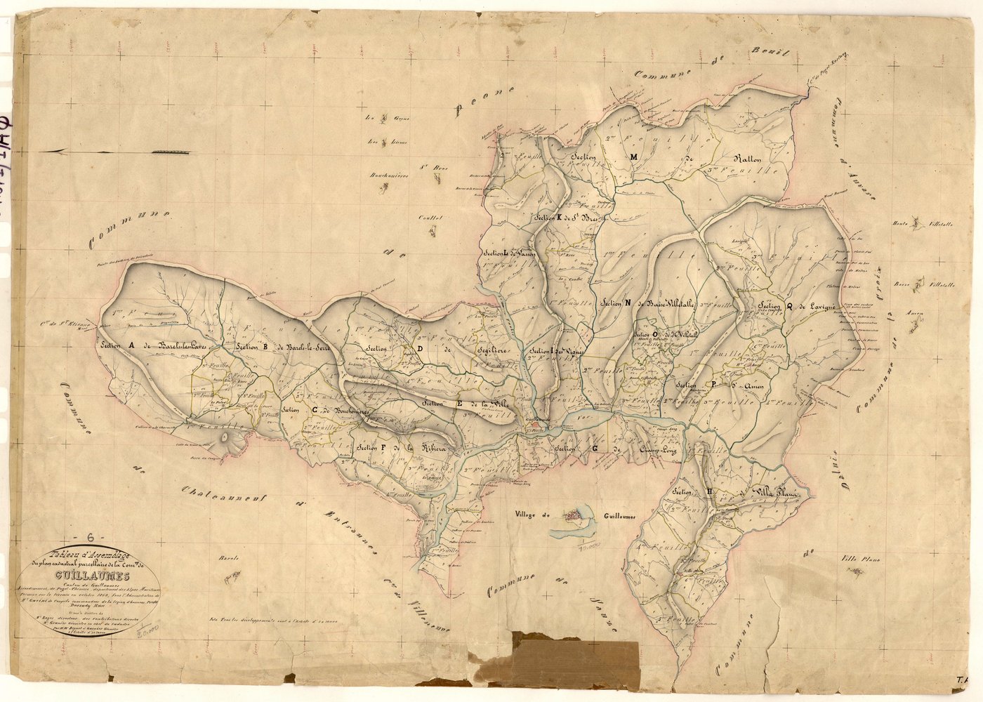 Tableau d'assemblage. - TA