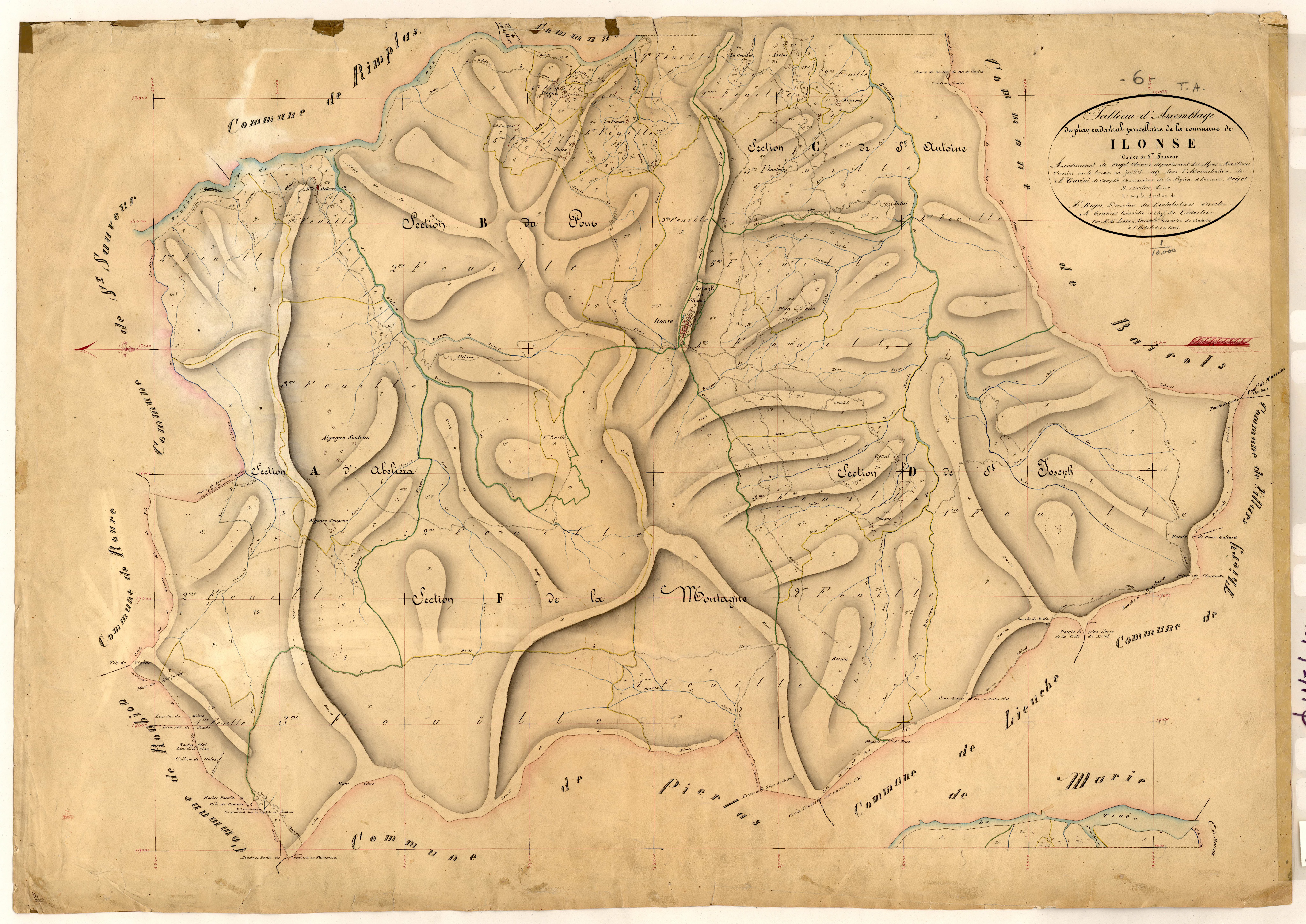 Tableau d'assemblage. - TA