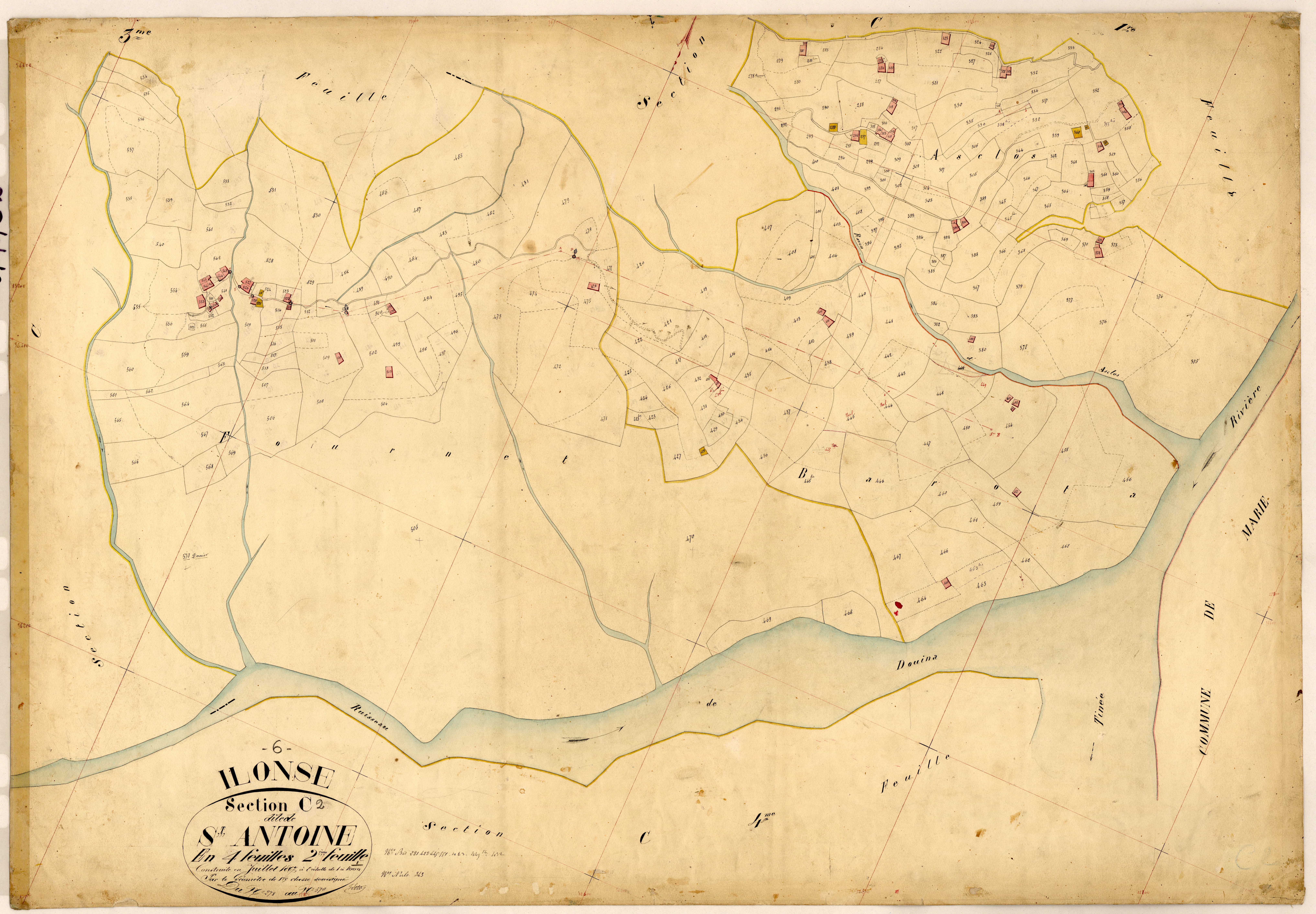Saint Antoine. - Plan de section, C2