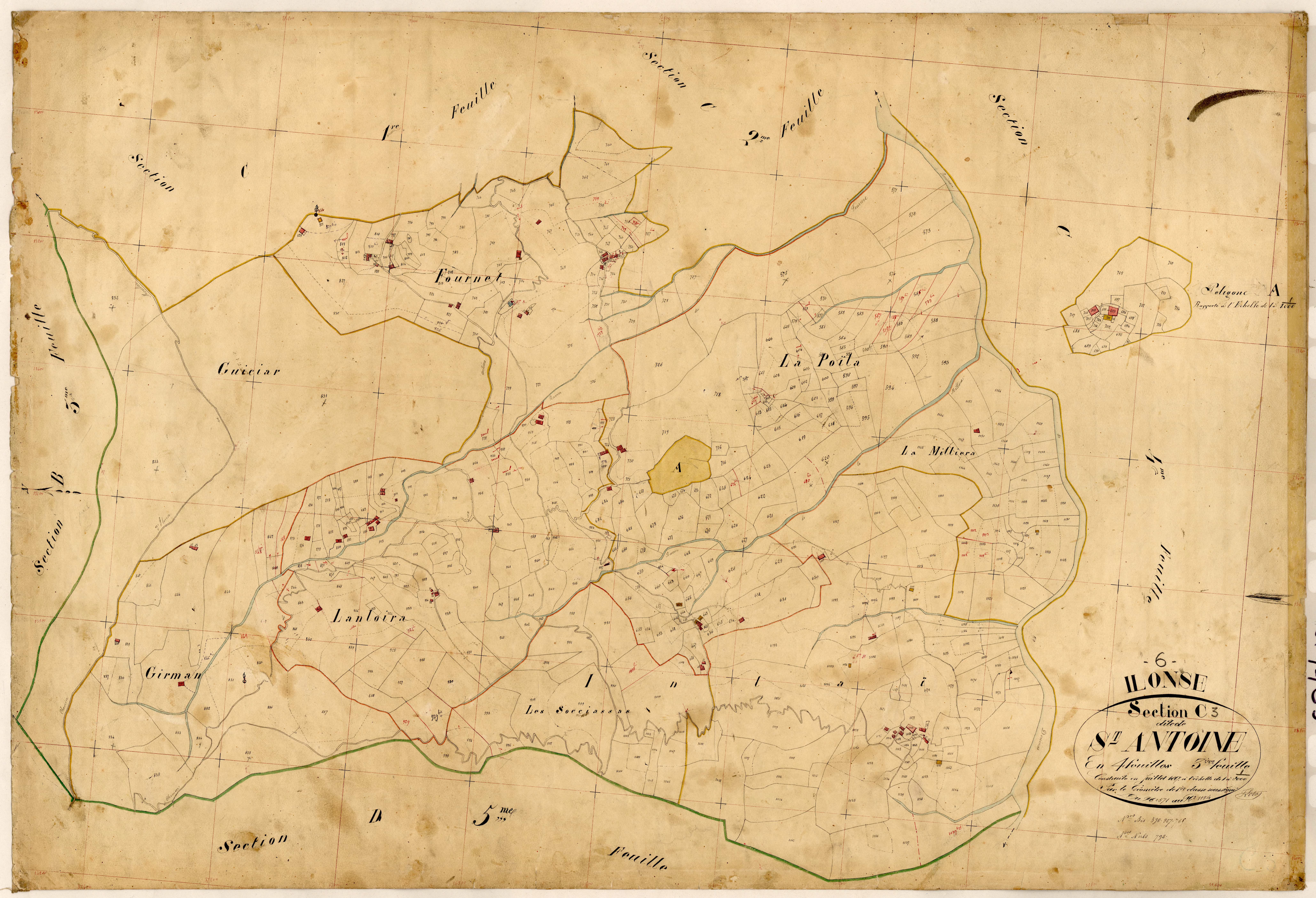 Saint Antoine. - Plan de section, C3