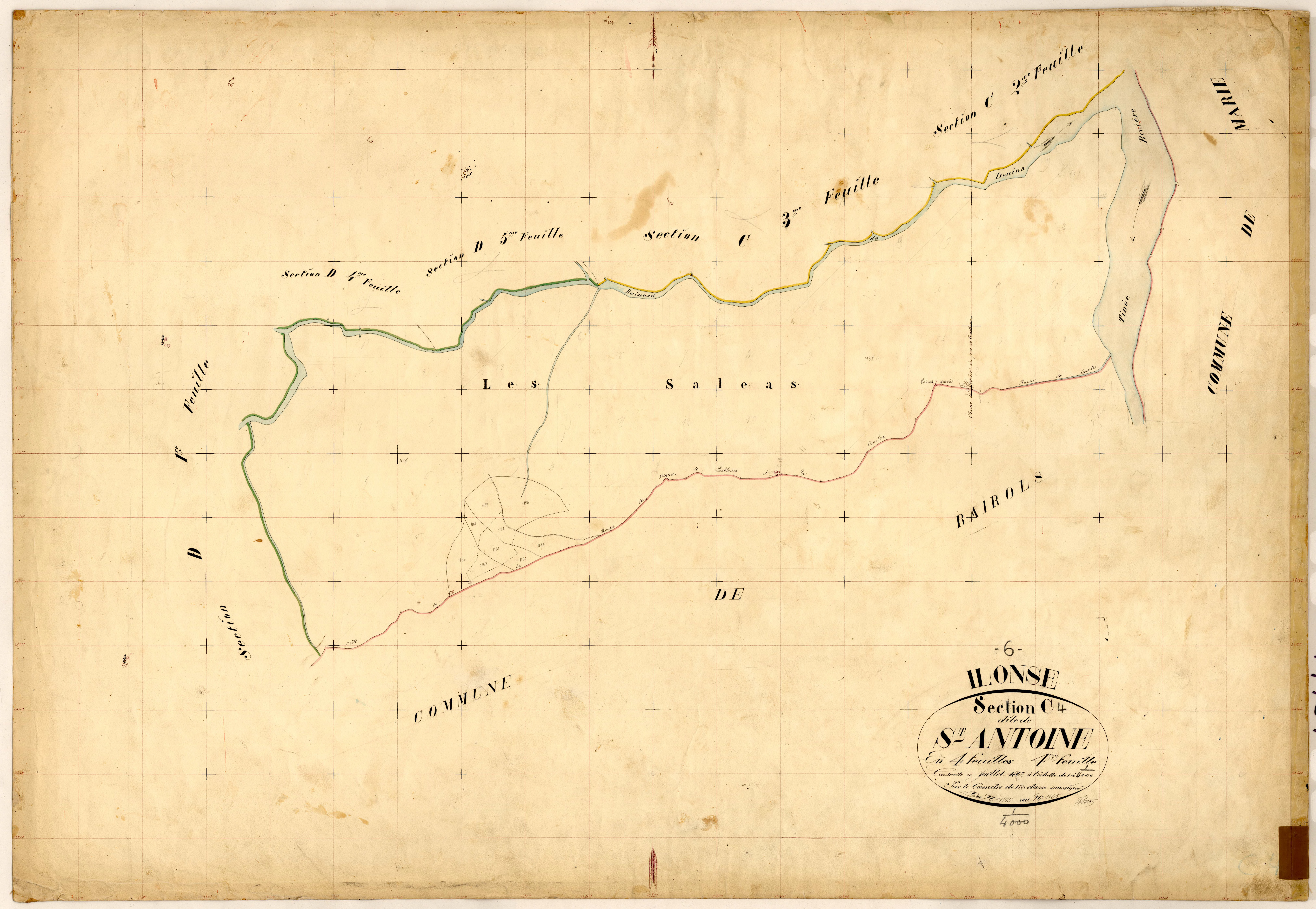 Saint Antoine. - Plan de section, C4