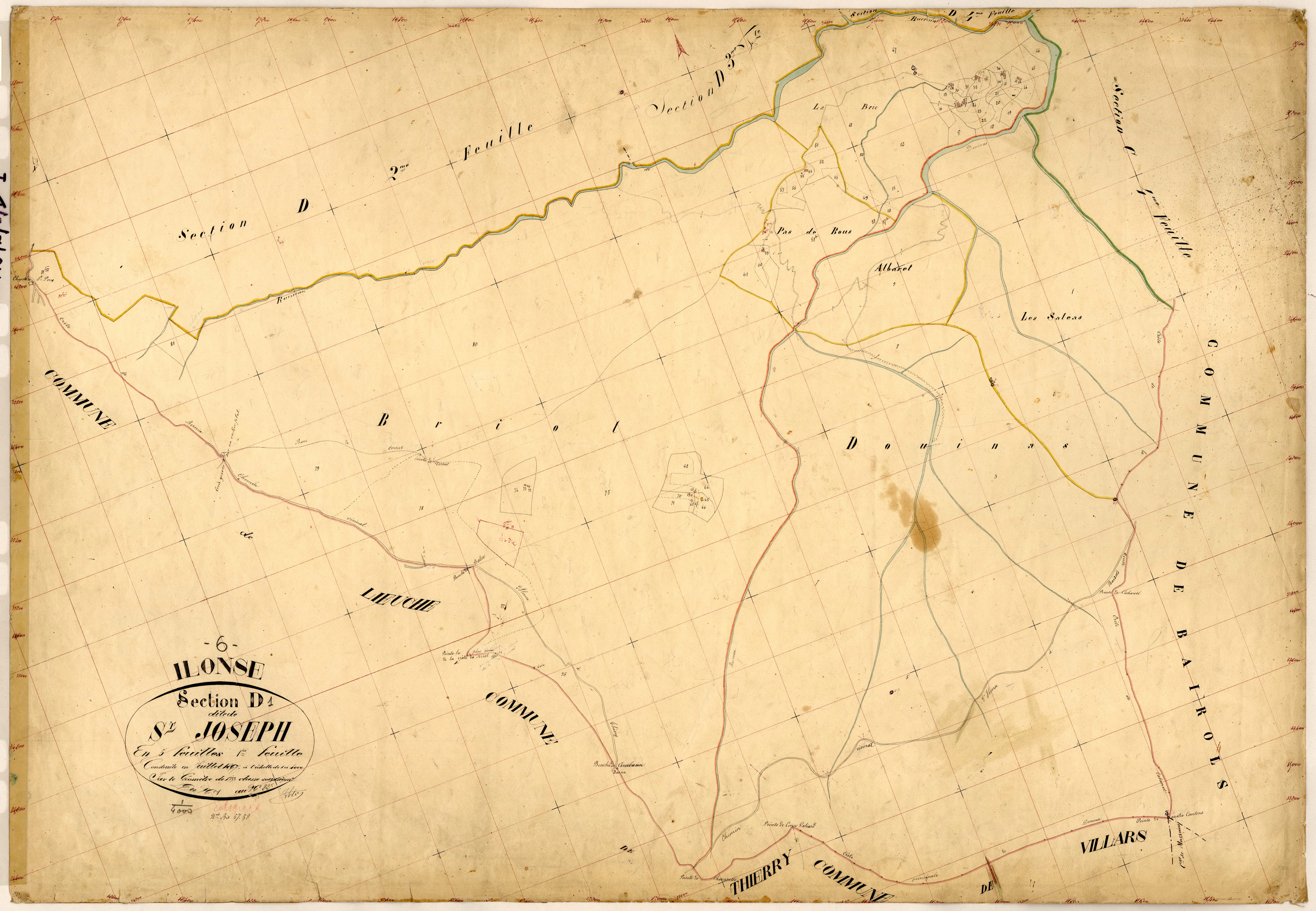 Saint Joseph. - Plan de section, D1
