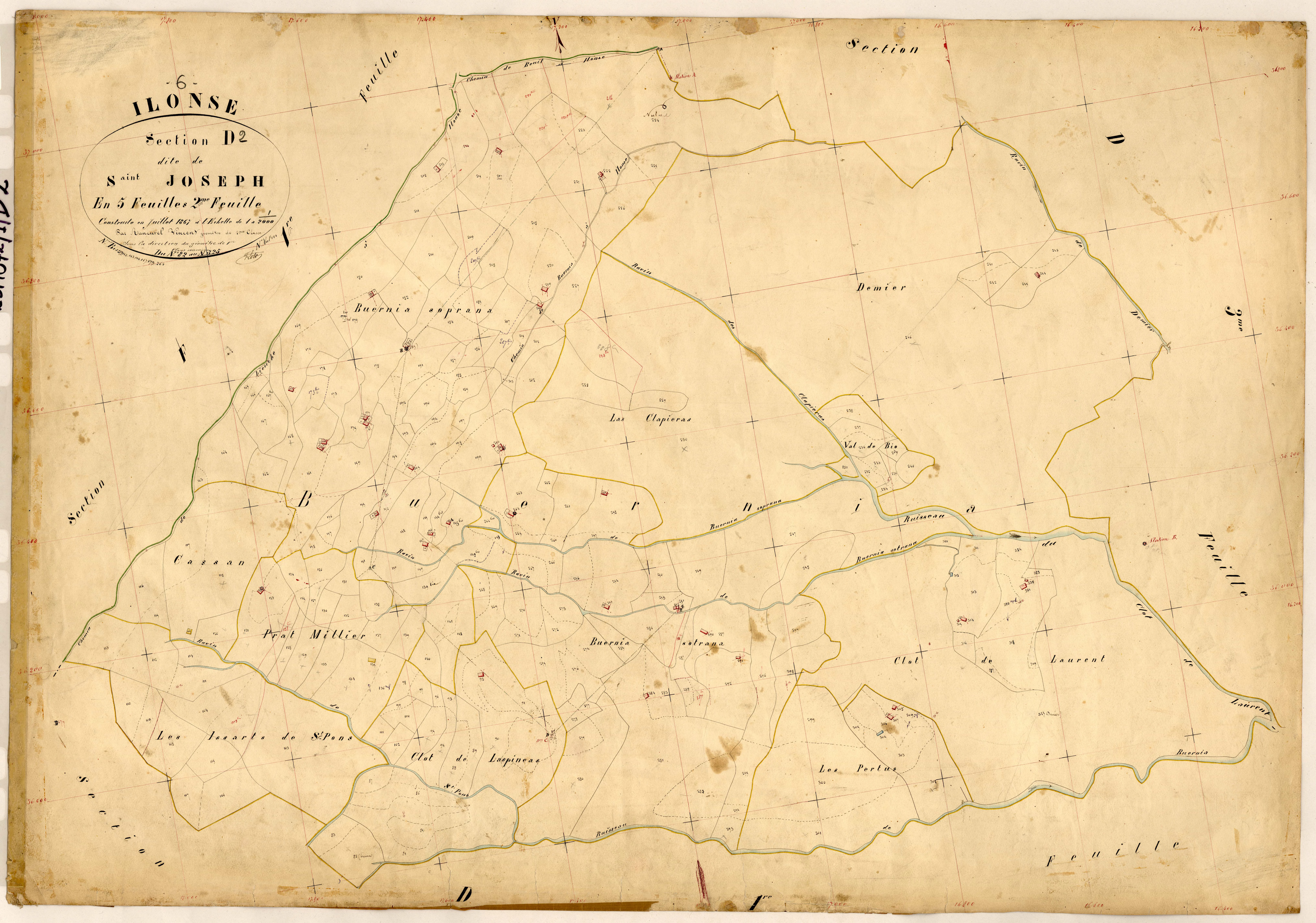 Saint Joseph. - Plan de section, D2