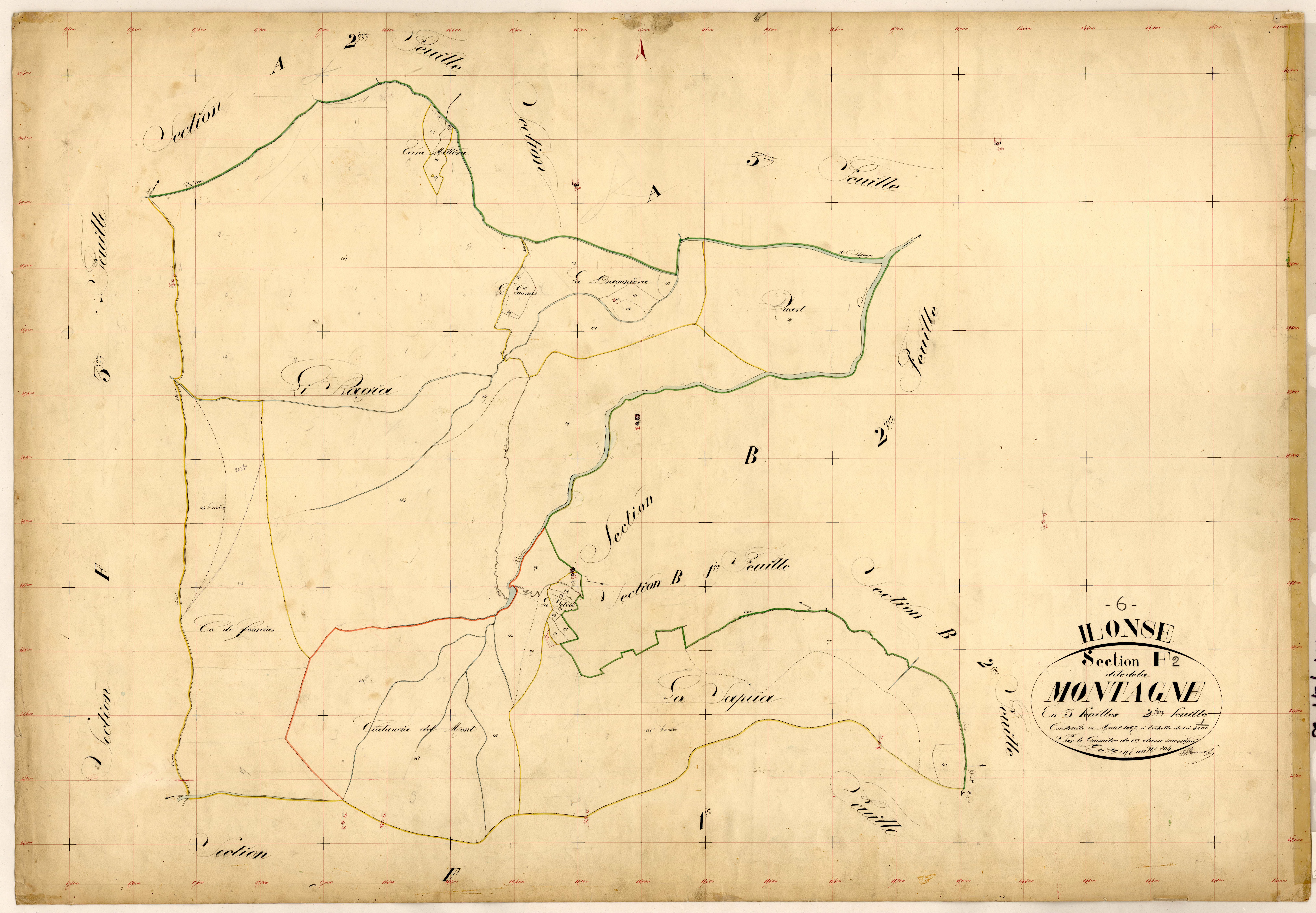 La Montagne. - Plan de section, F2