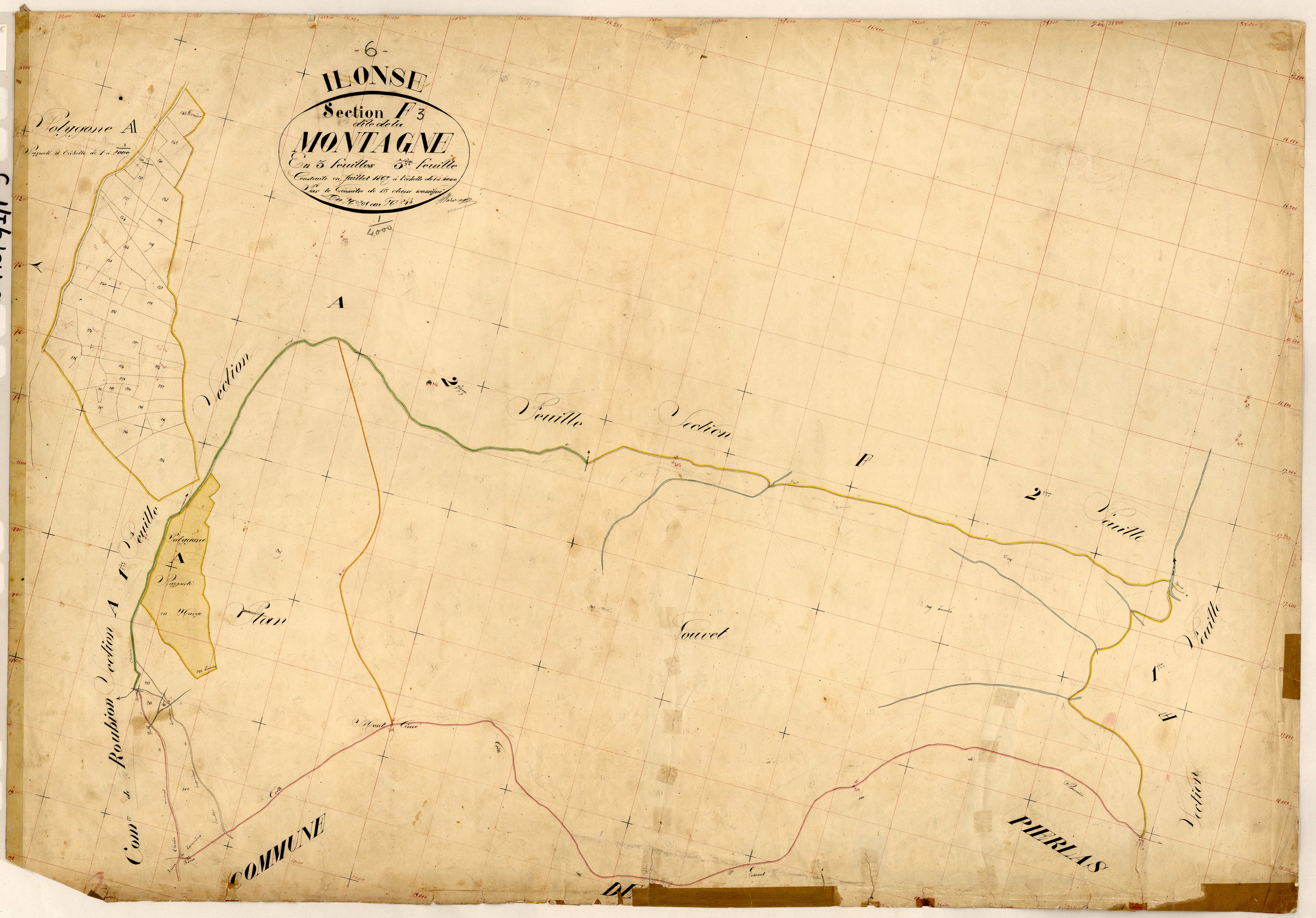 La Montagne. - Plan de section, F3