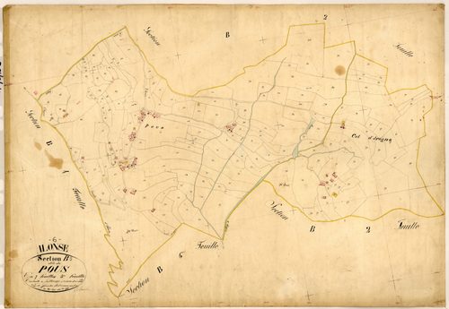 Le Pous. - Plan de section, B5