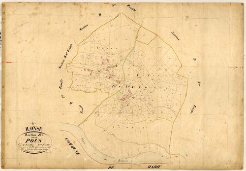 Le Pous. - Plan de section, B6