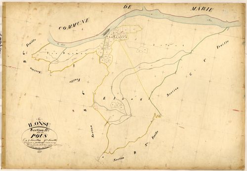 Le Pous. - Plan de section, B7