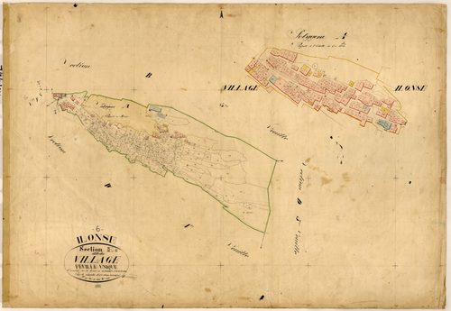 Le Village. - Plan de section, E