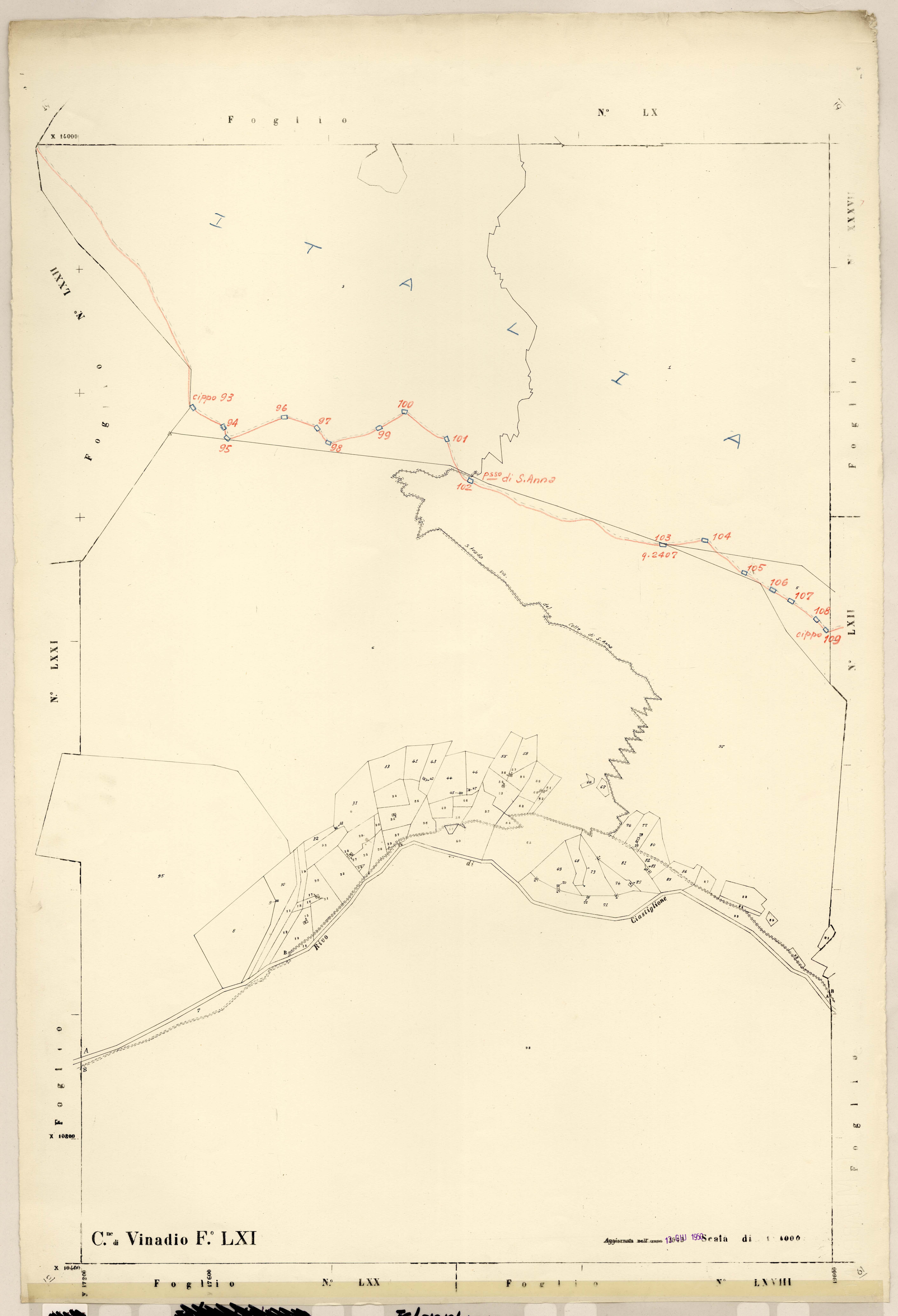Plan de section, LXI