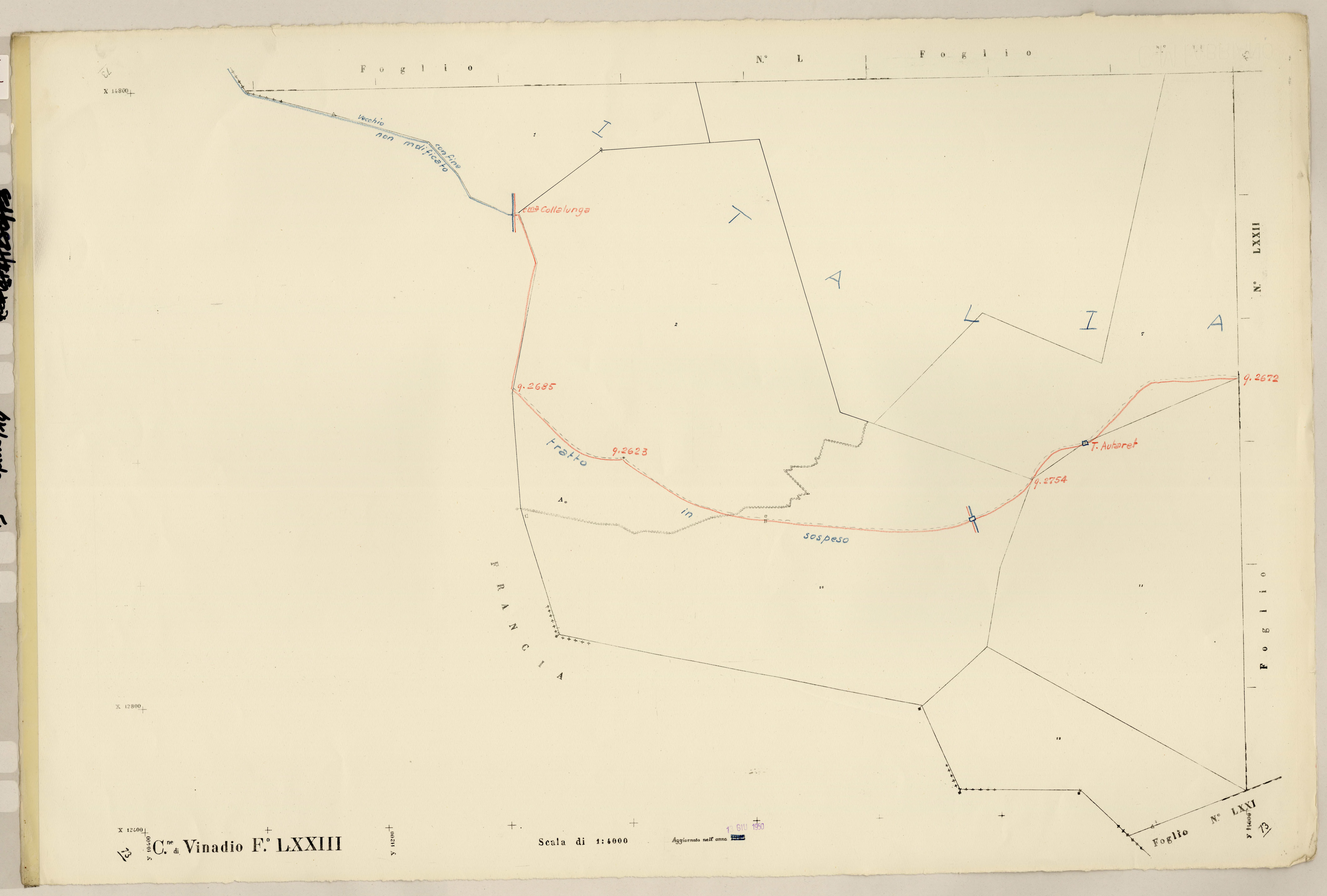 Plan de section, LXXIII
