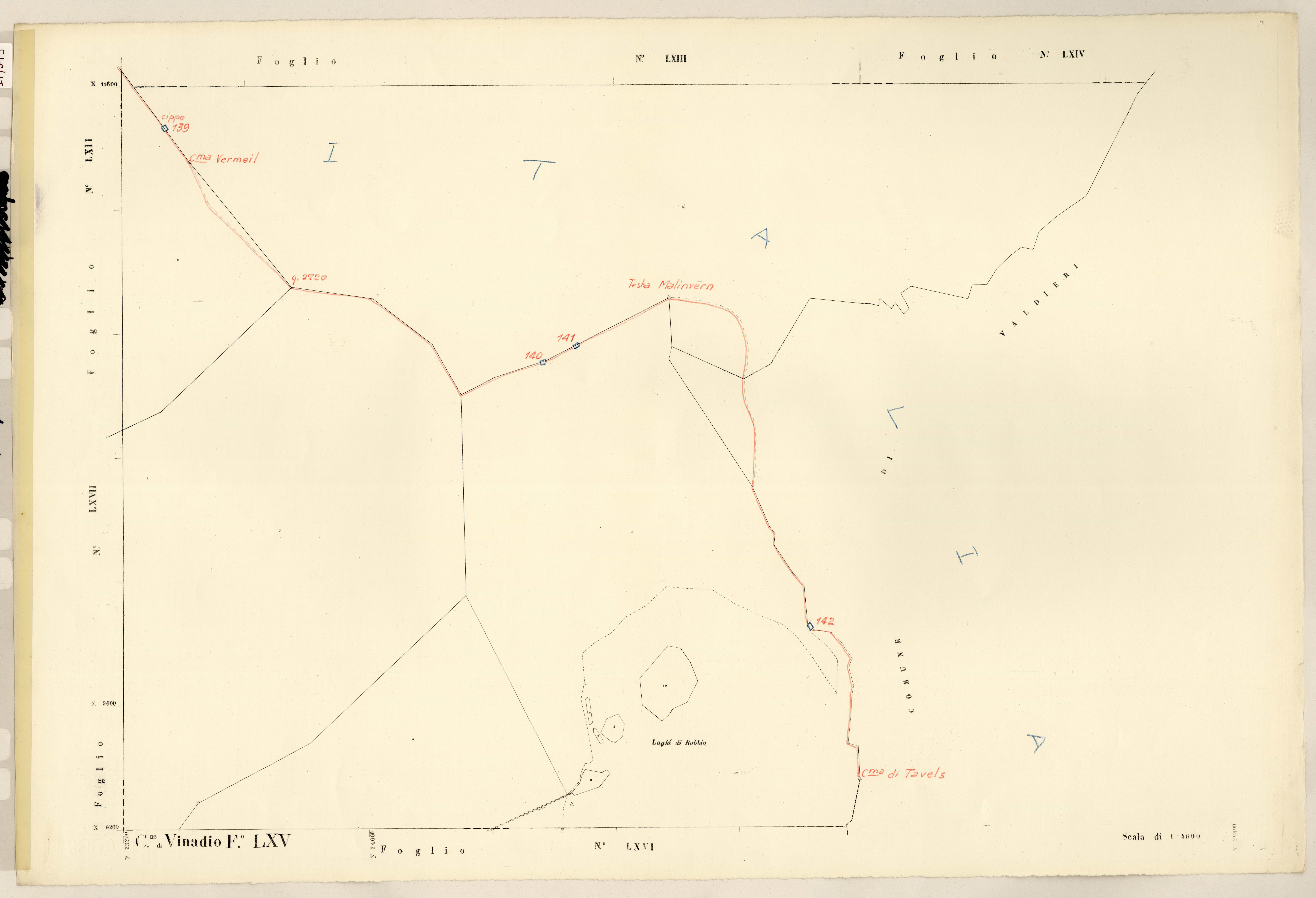 Plan de section, LXV