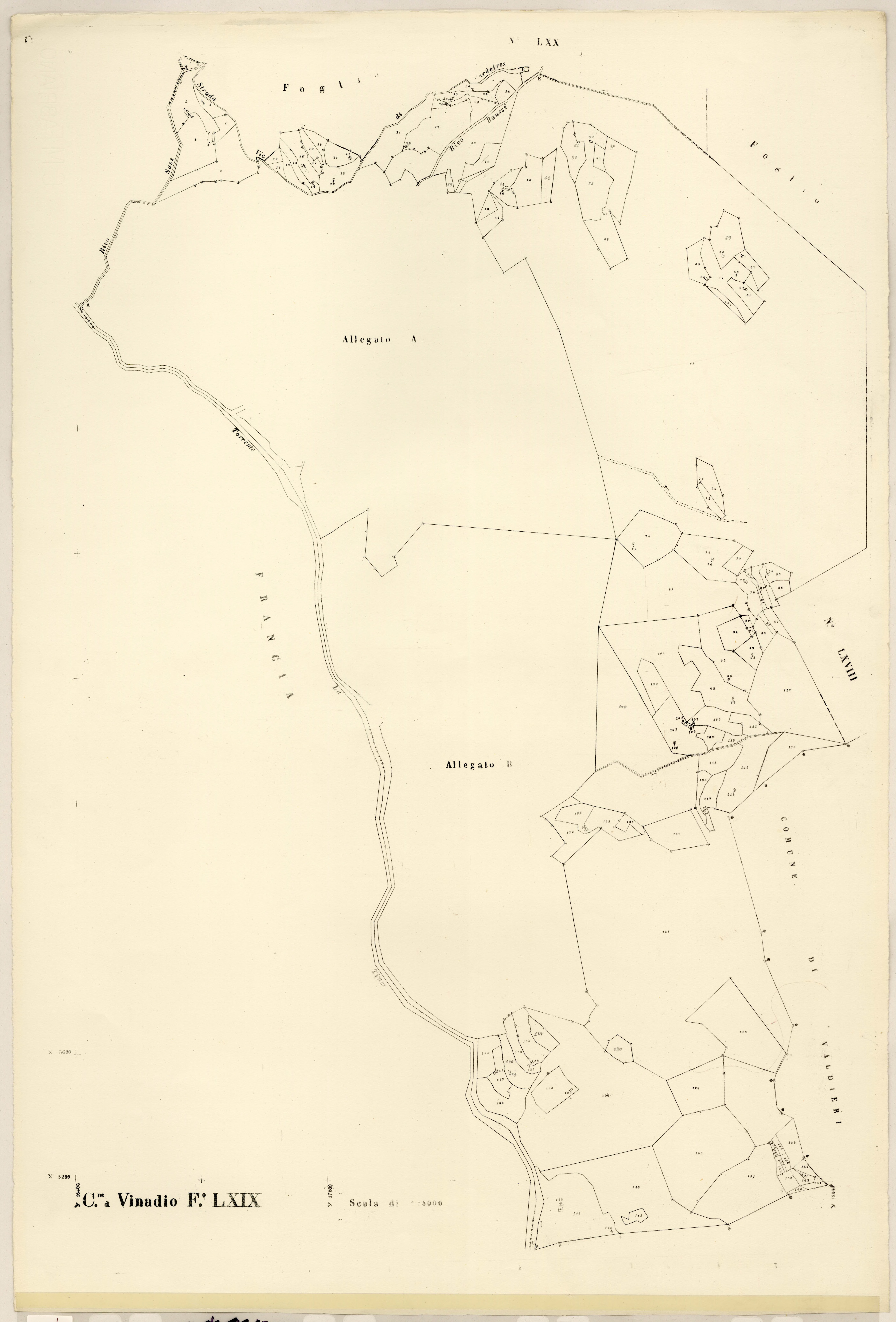 Plan de section, LXIX
