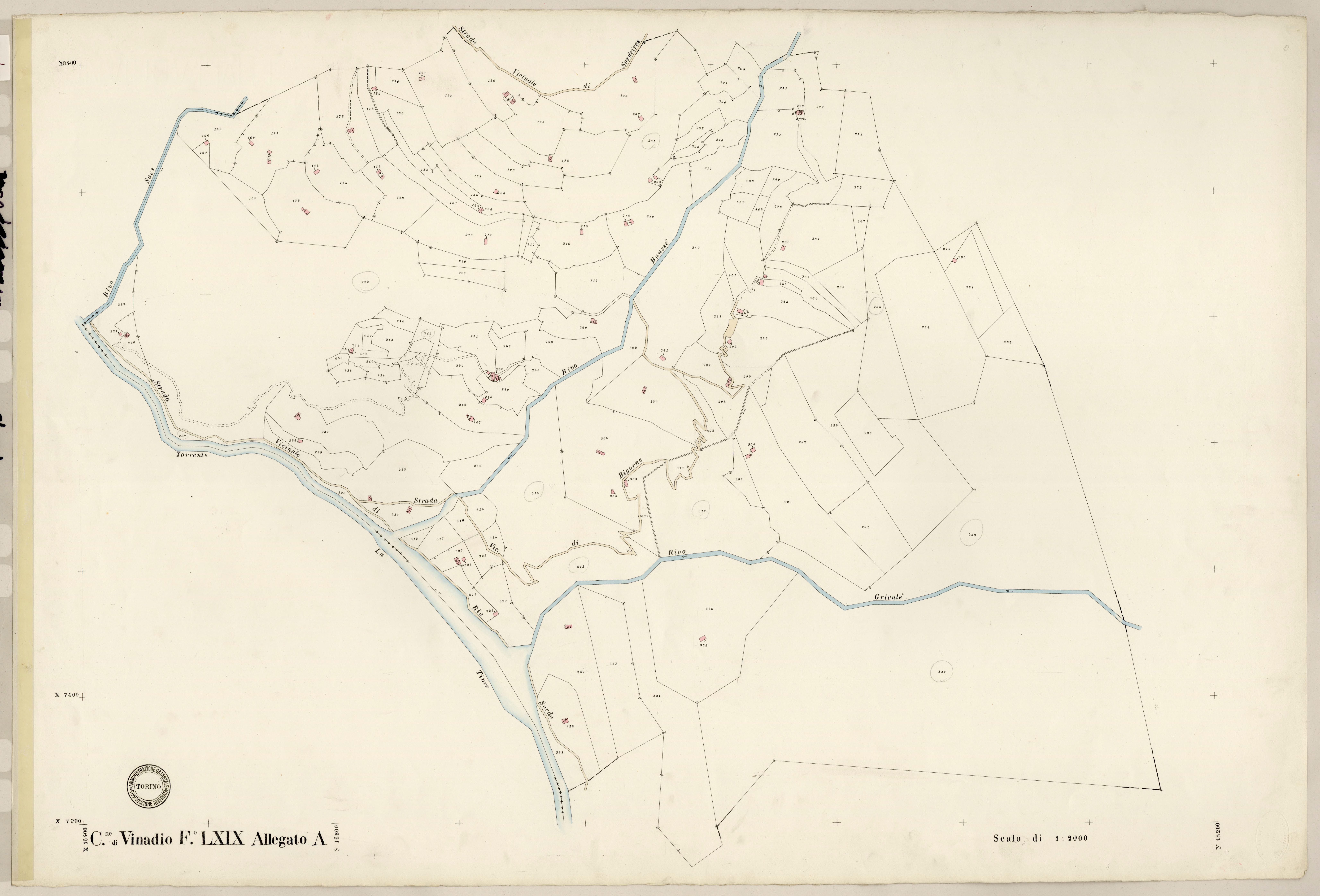 (développement, 1ère partie). - Plan de section, LXIX(d1)