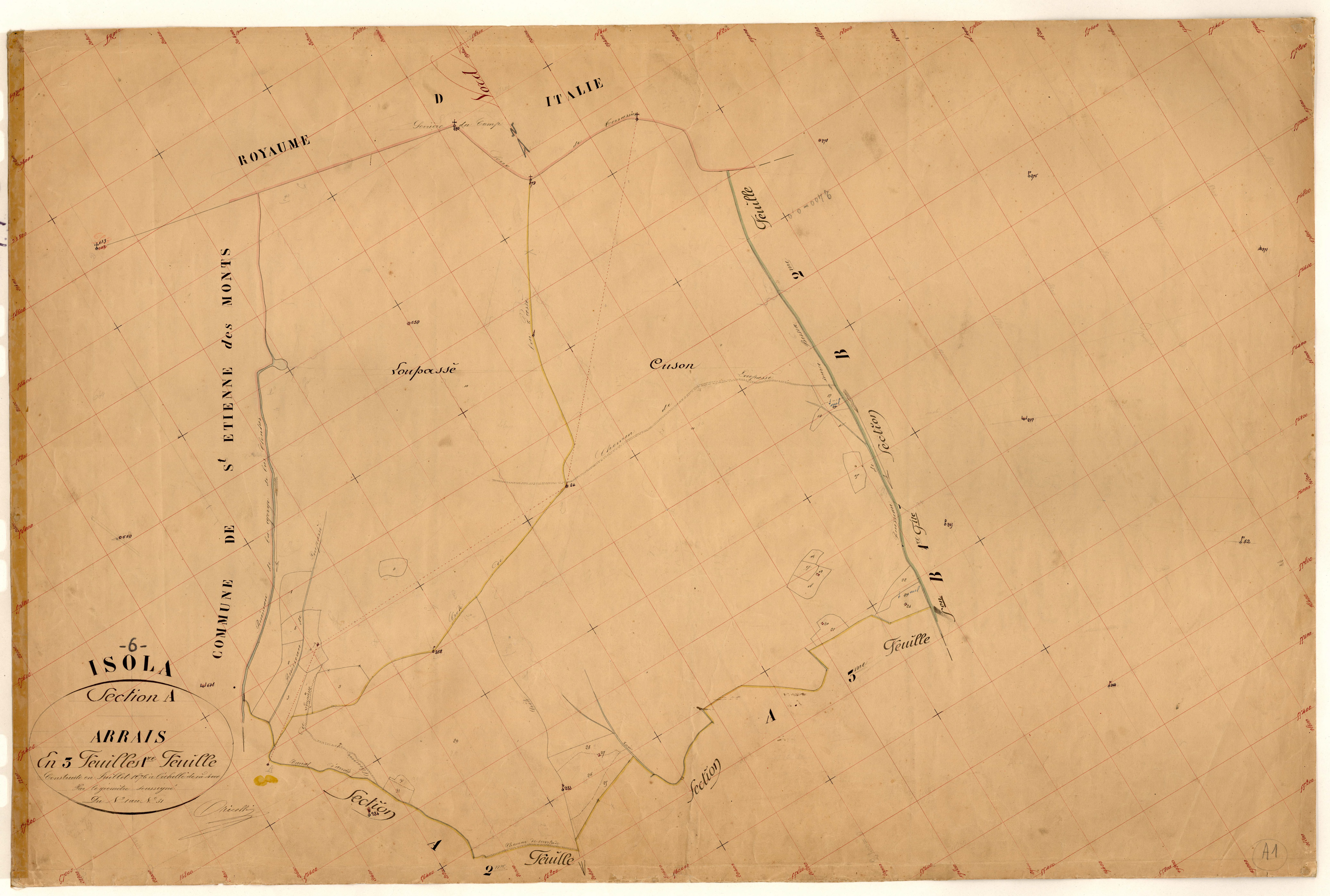 Arrais. - Plan de section, A1