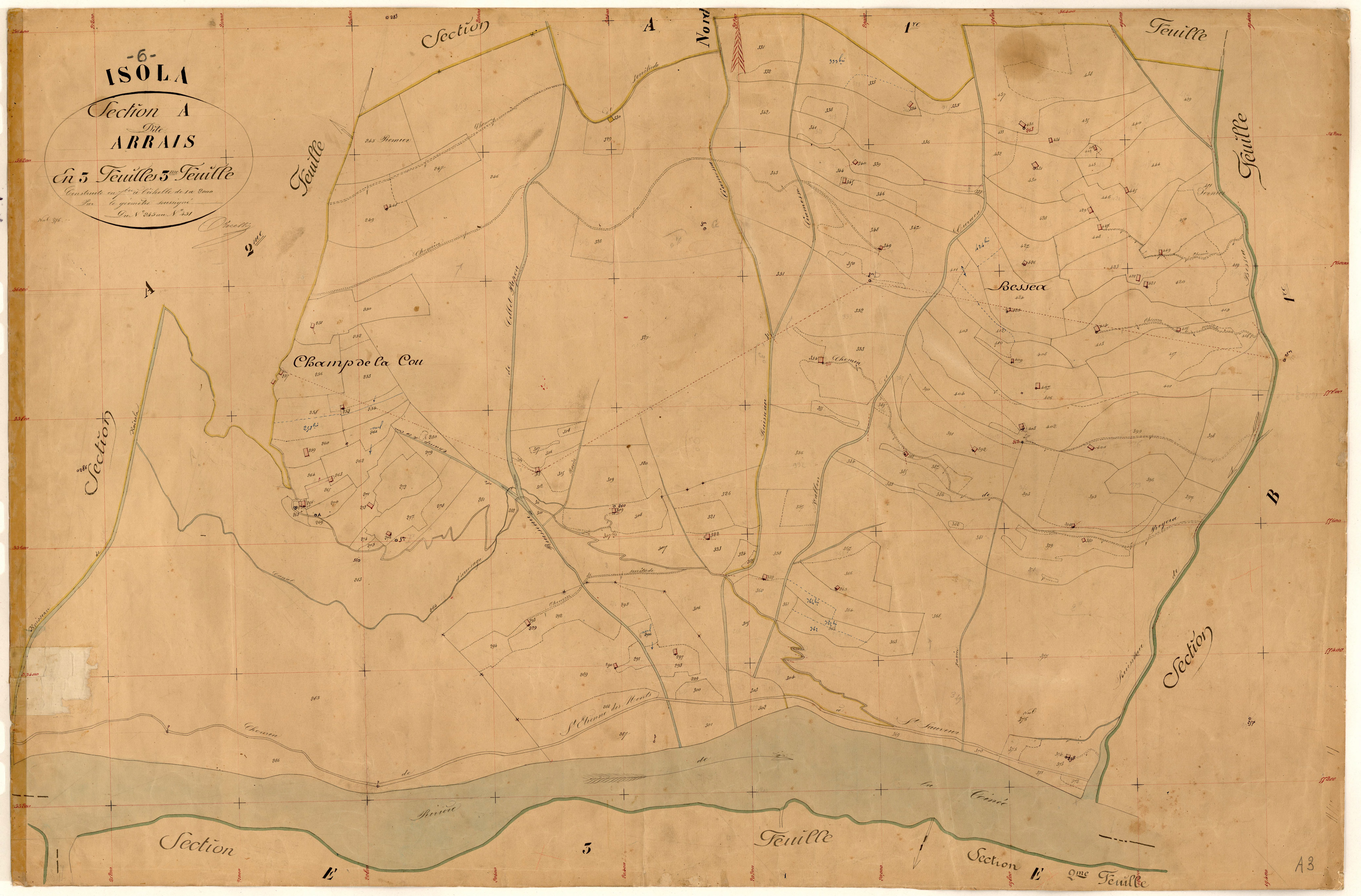 Arrais. - Plan de section, A3