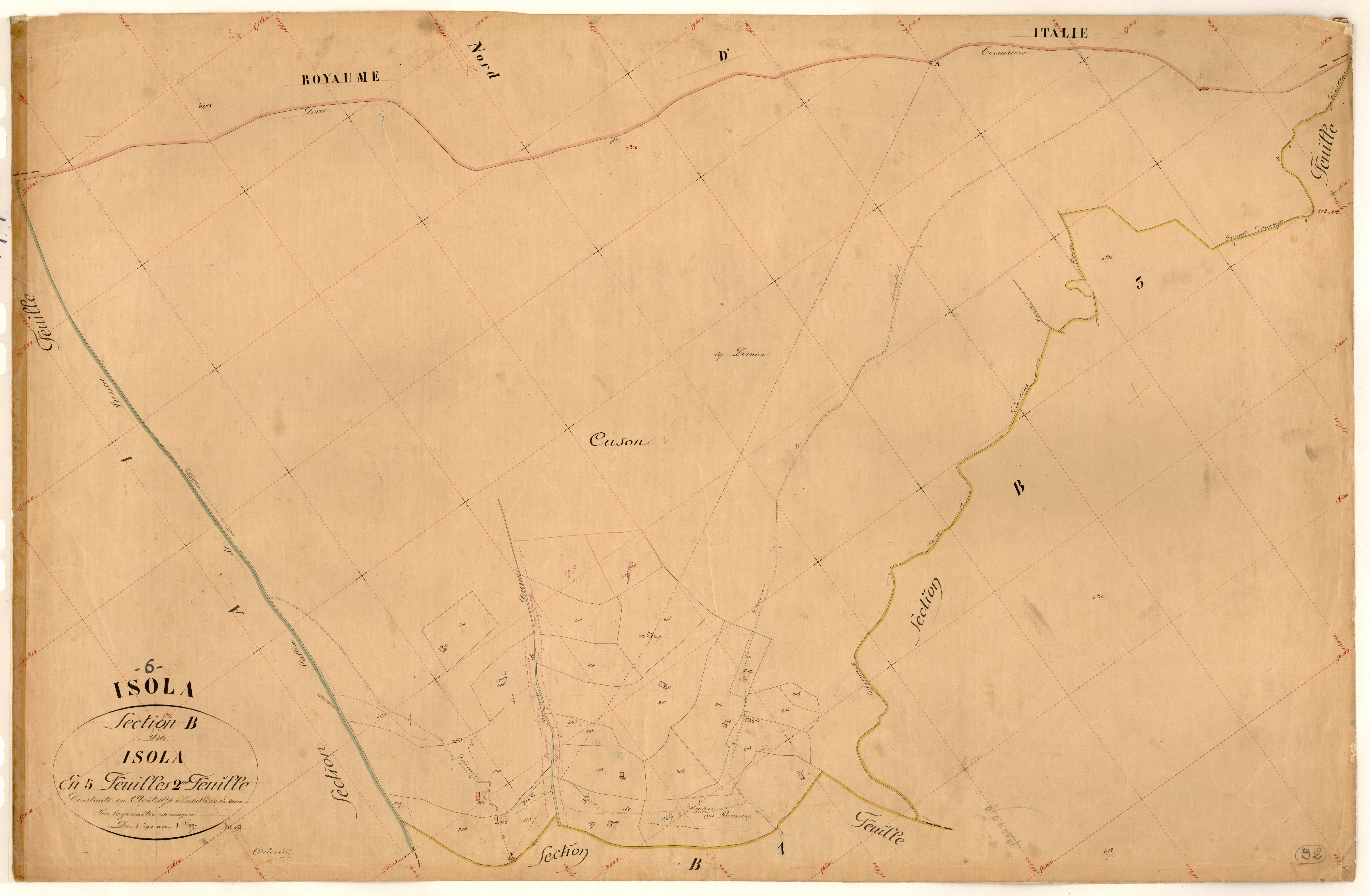 Isola. - Plan de section, B2