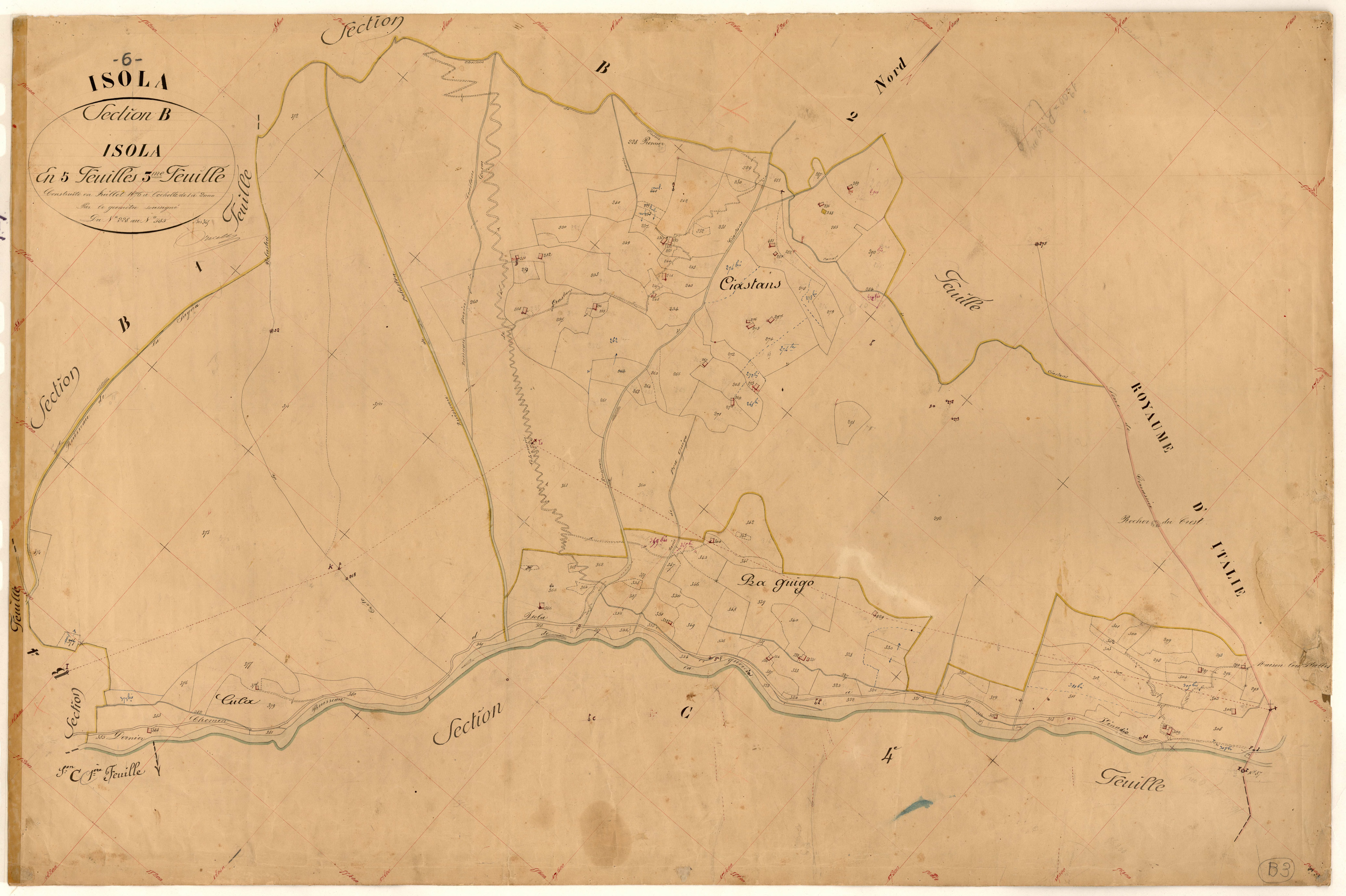 Isola. - Plan de section, B3