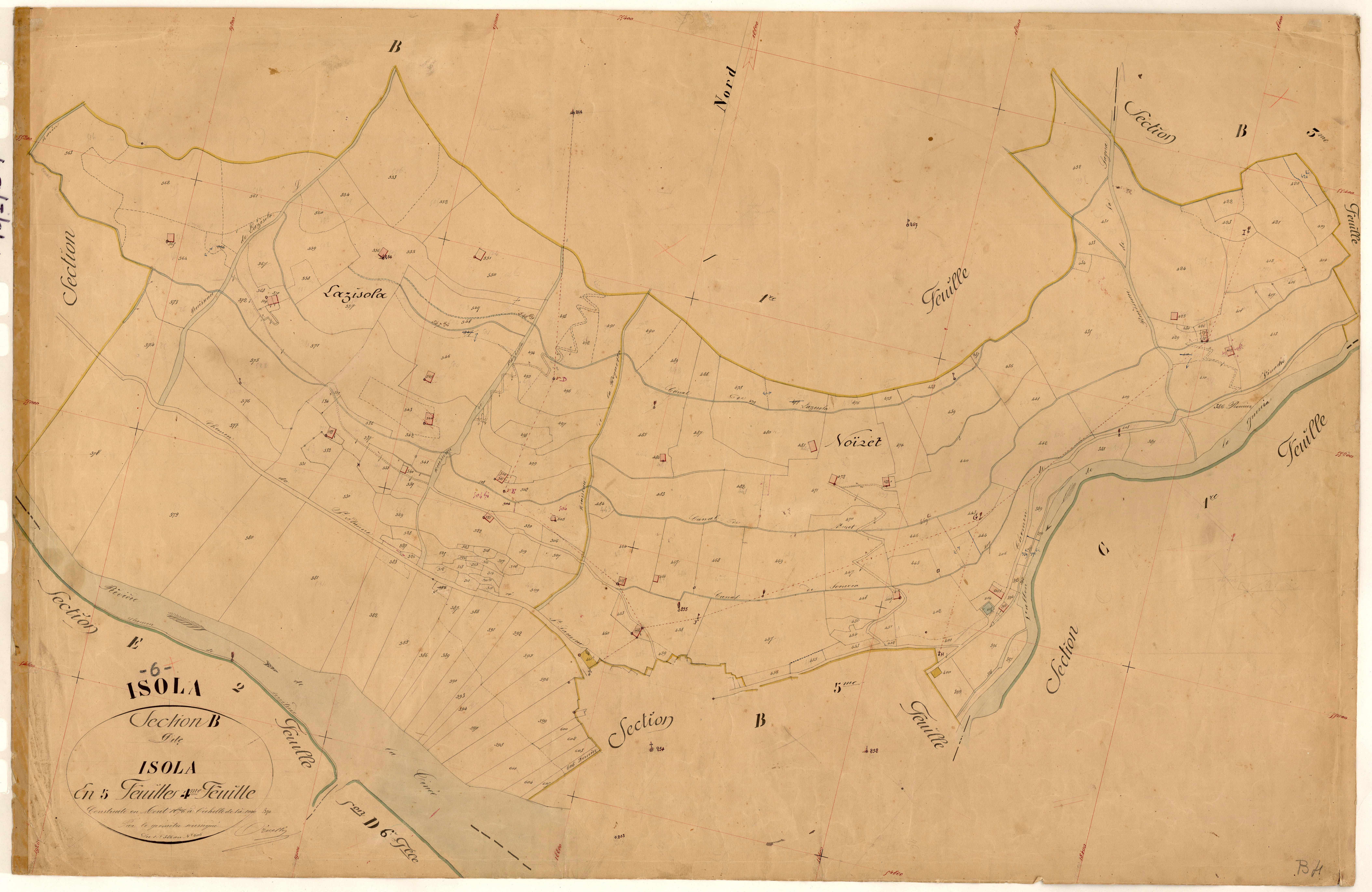 Isola. - Plan de section, B4