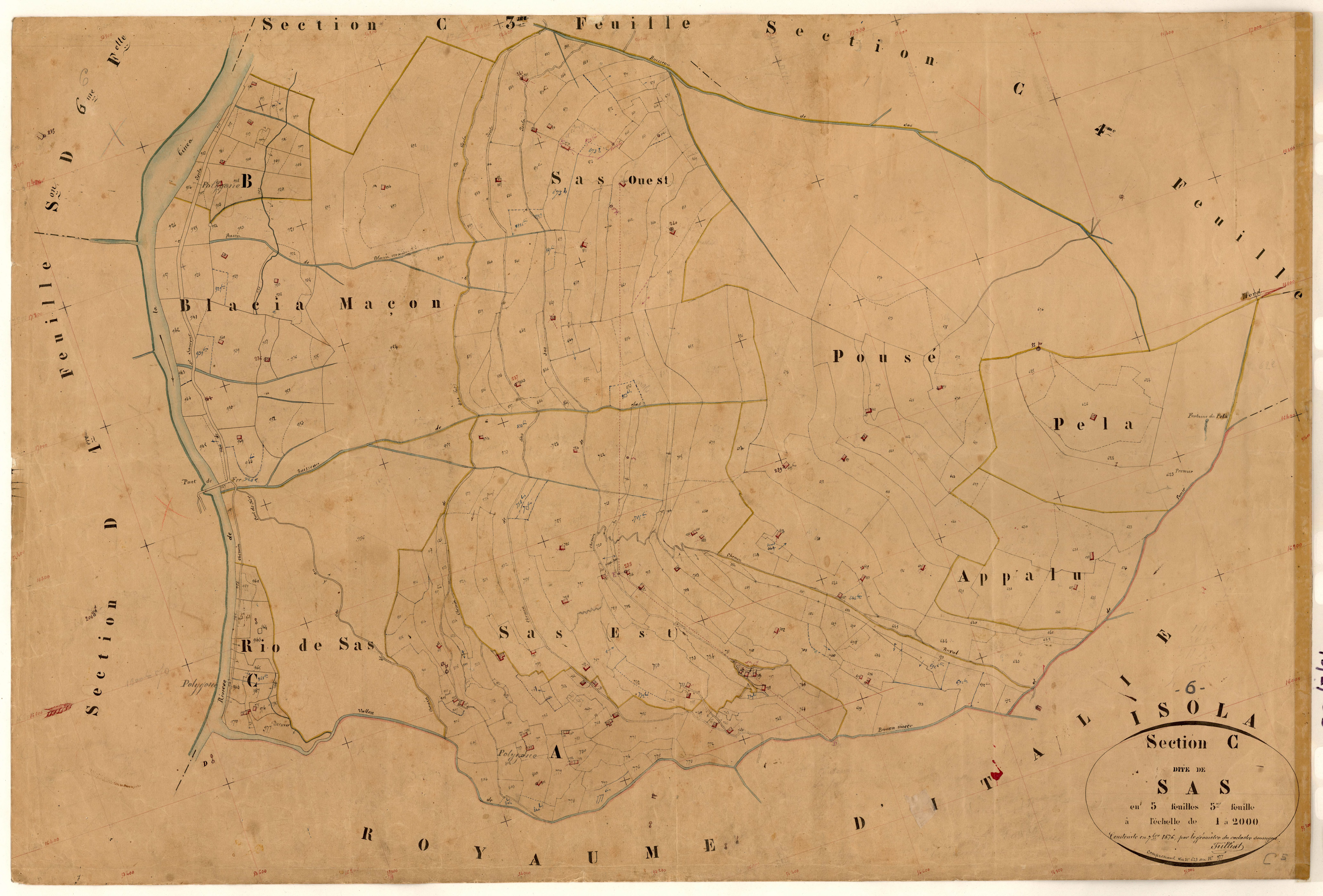 Sas. - Plan de section, C5