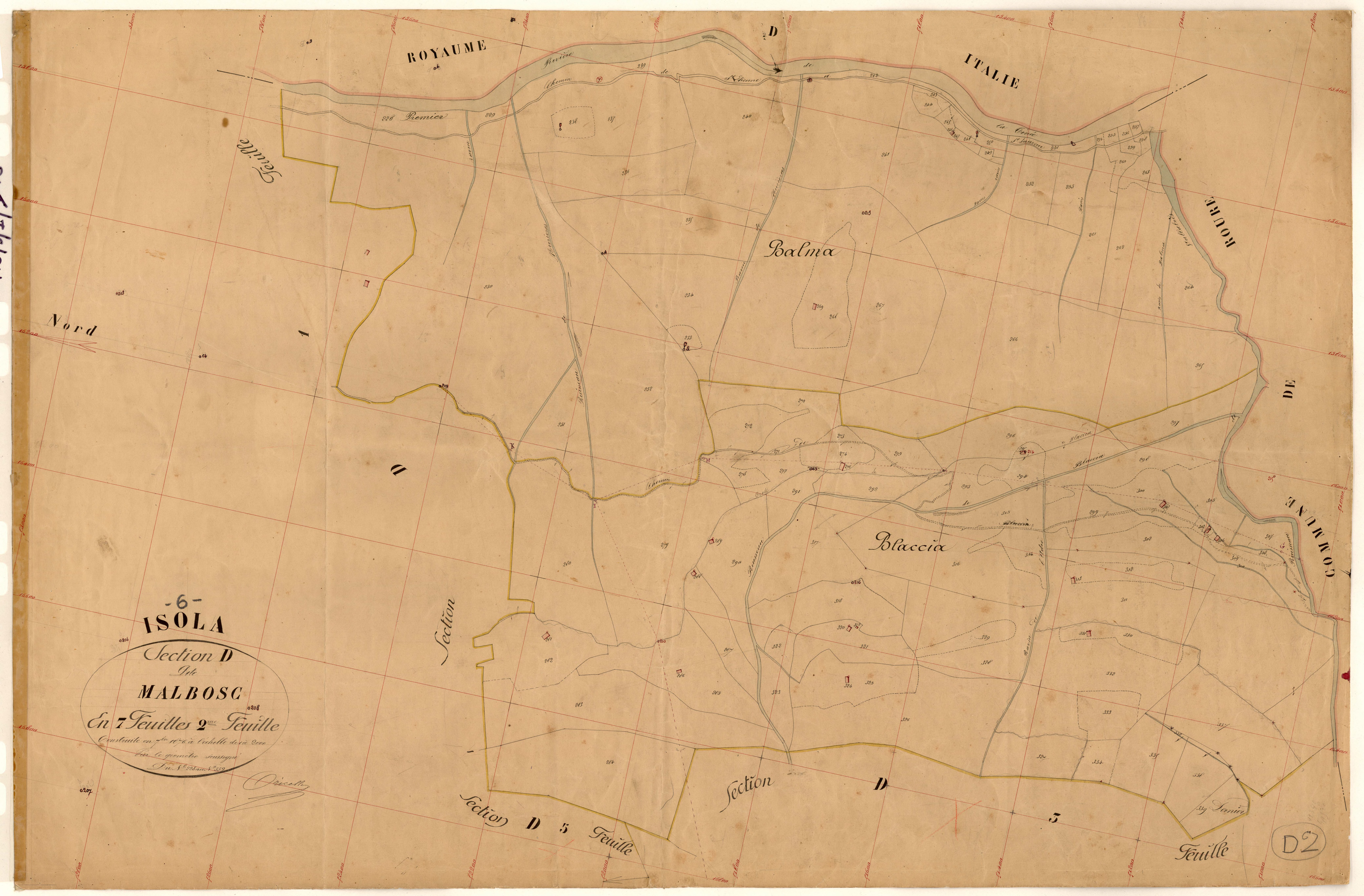Malbosc. - Plan de section, D2