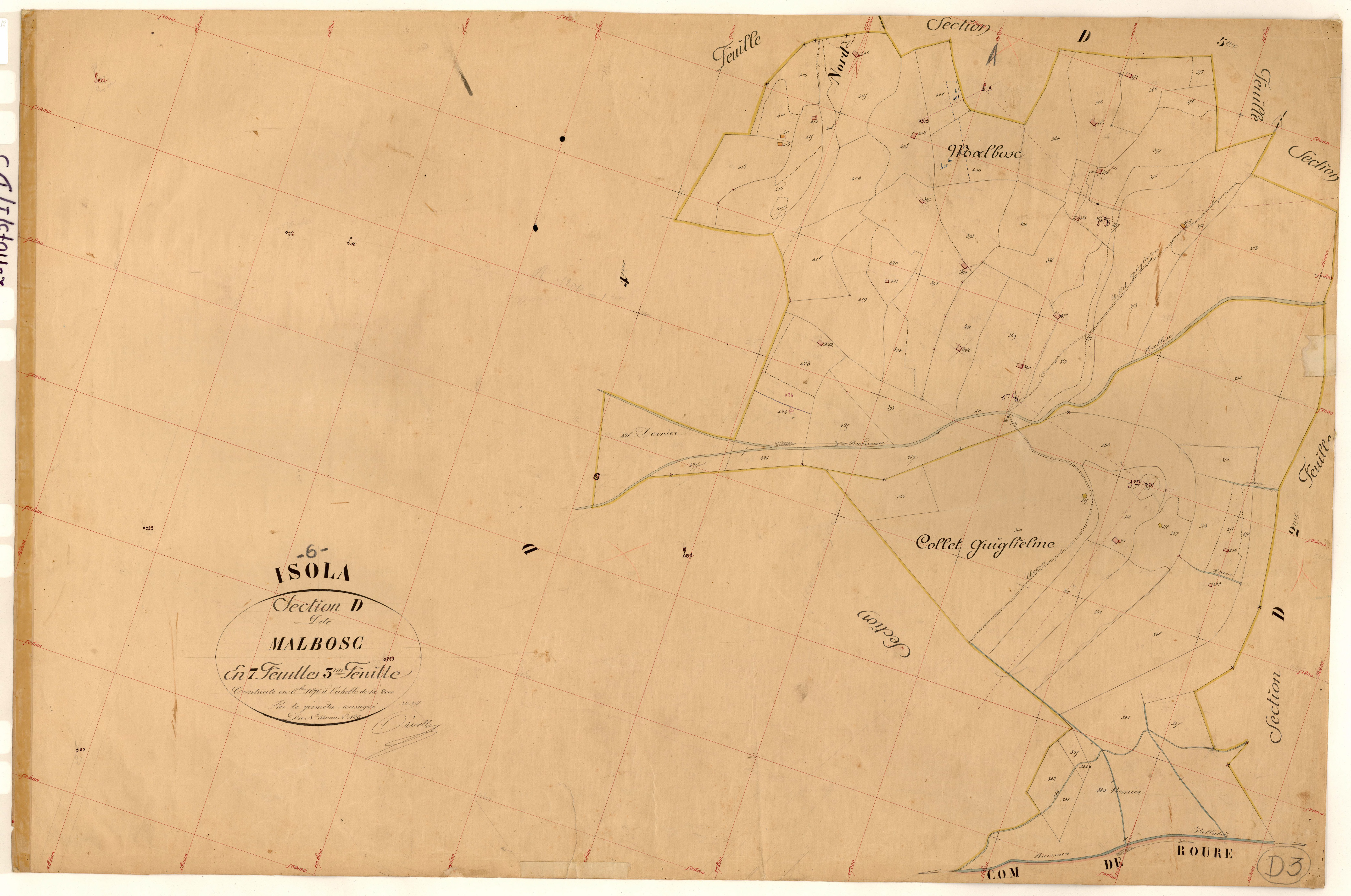 Malbosc. - Plan de section, D3