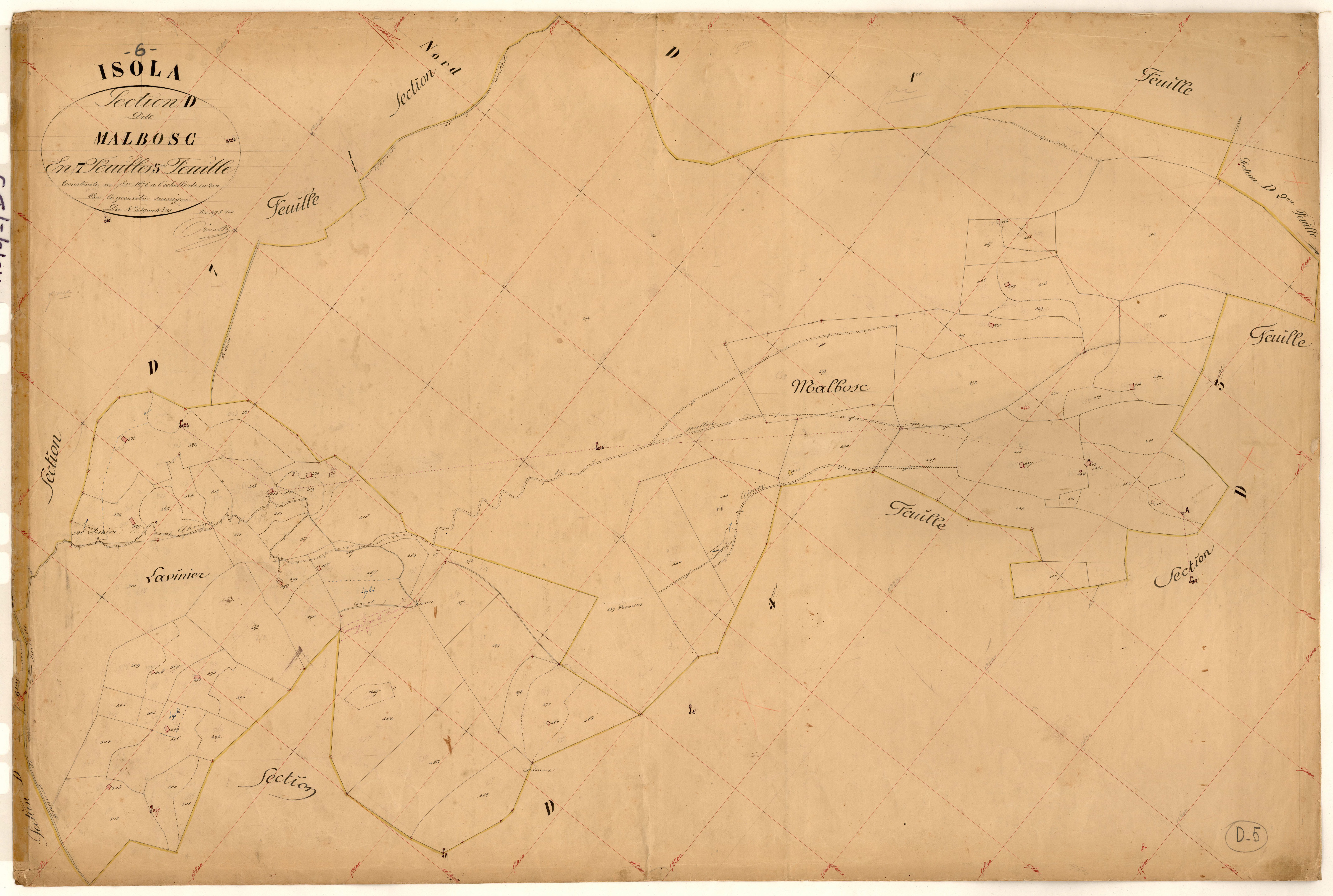 Malbosc. - Plan de section, D5