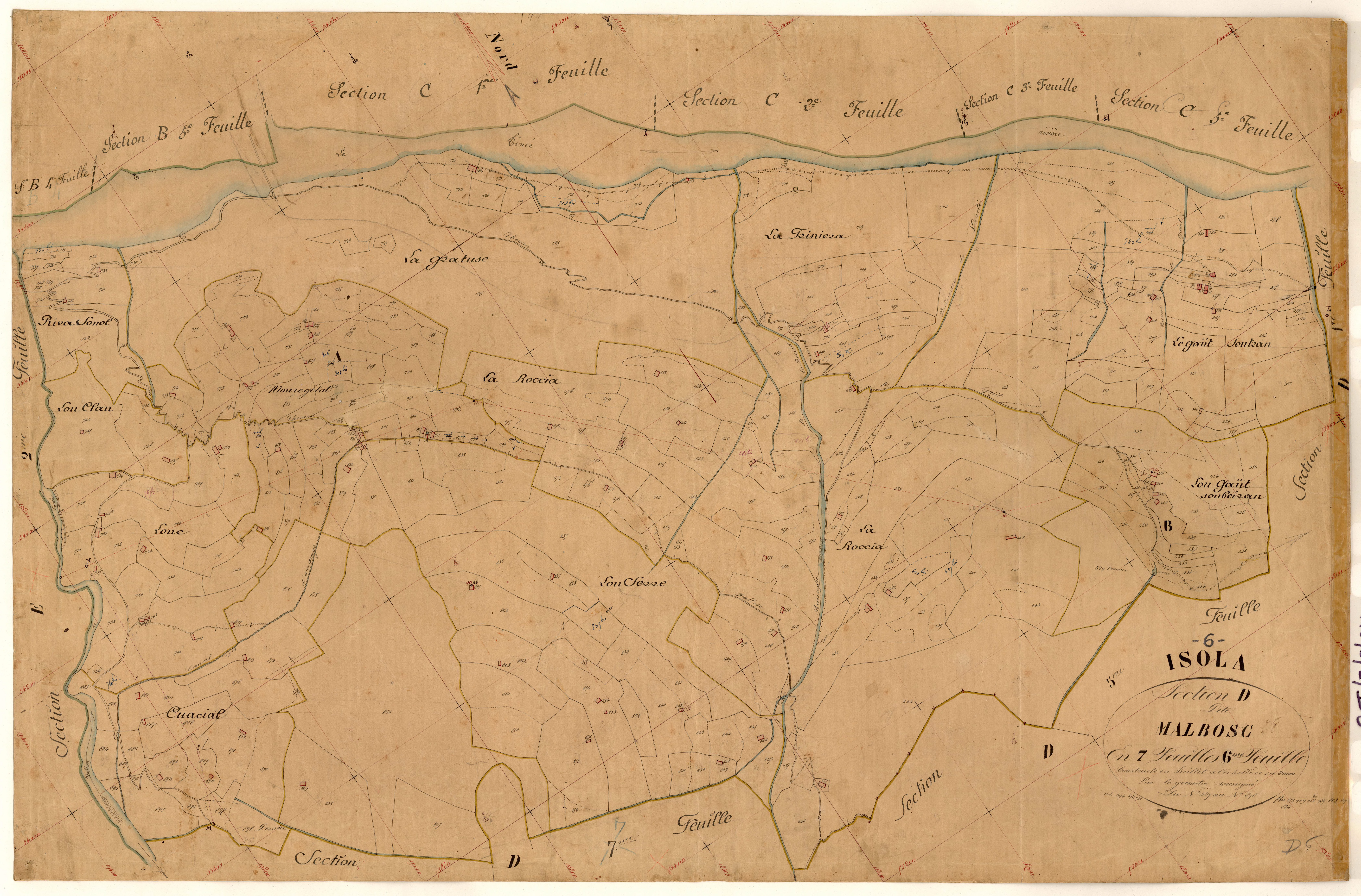 Malbosc. - Plan de section, D6