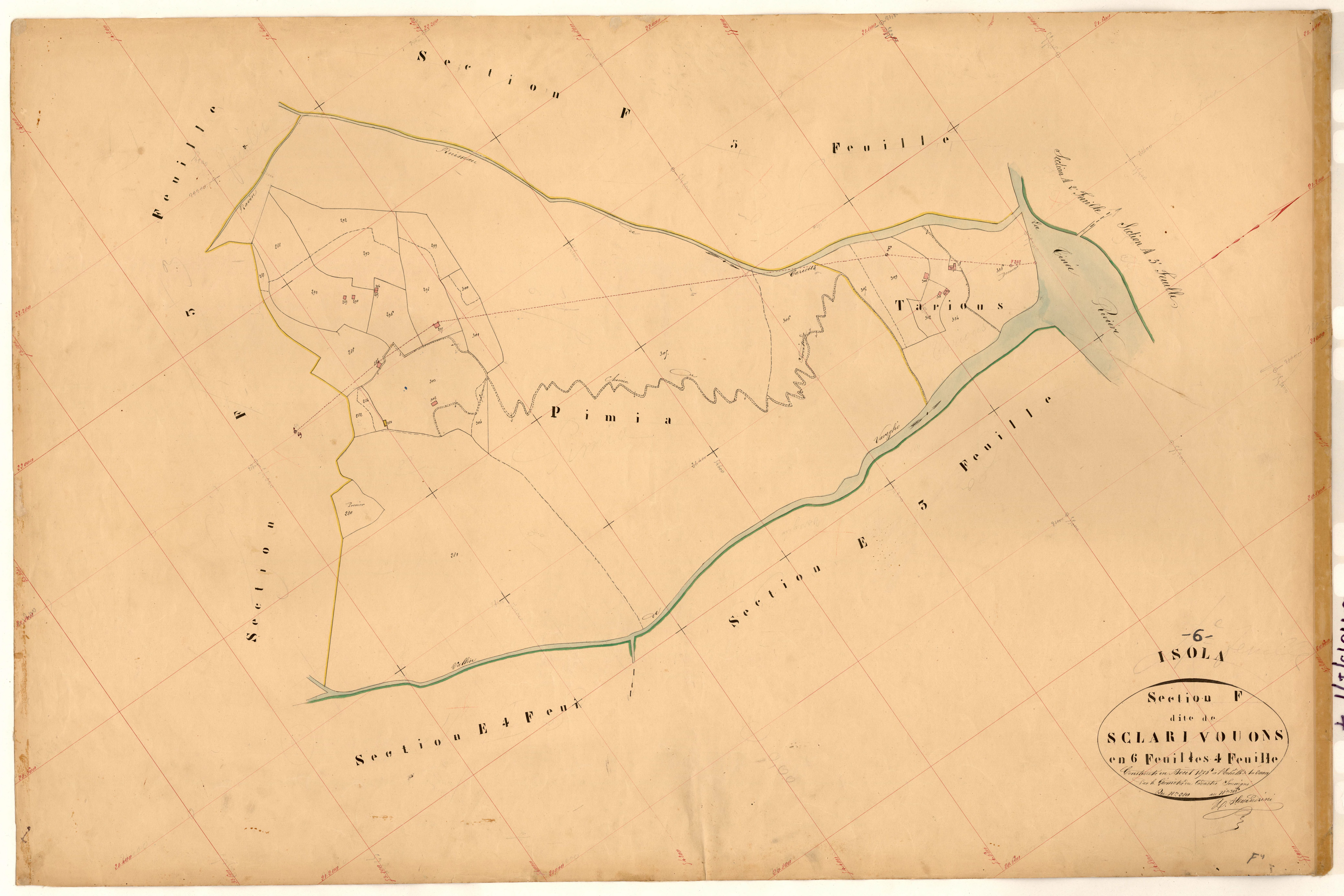 Sclarivouons. - Plan de section, F4