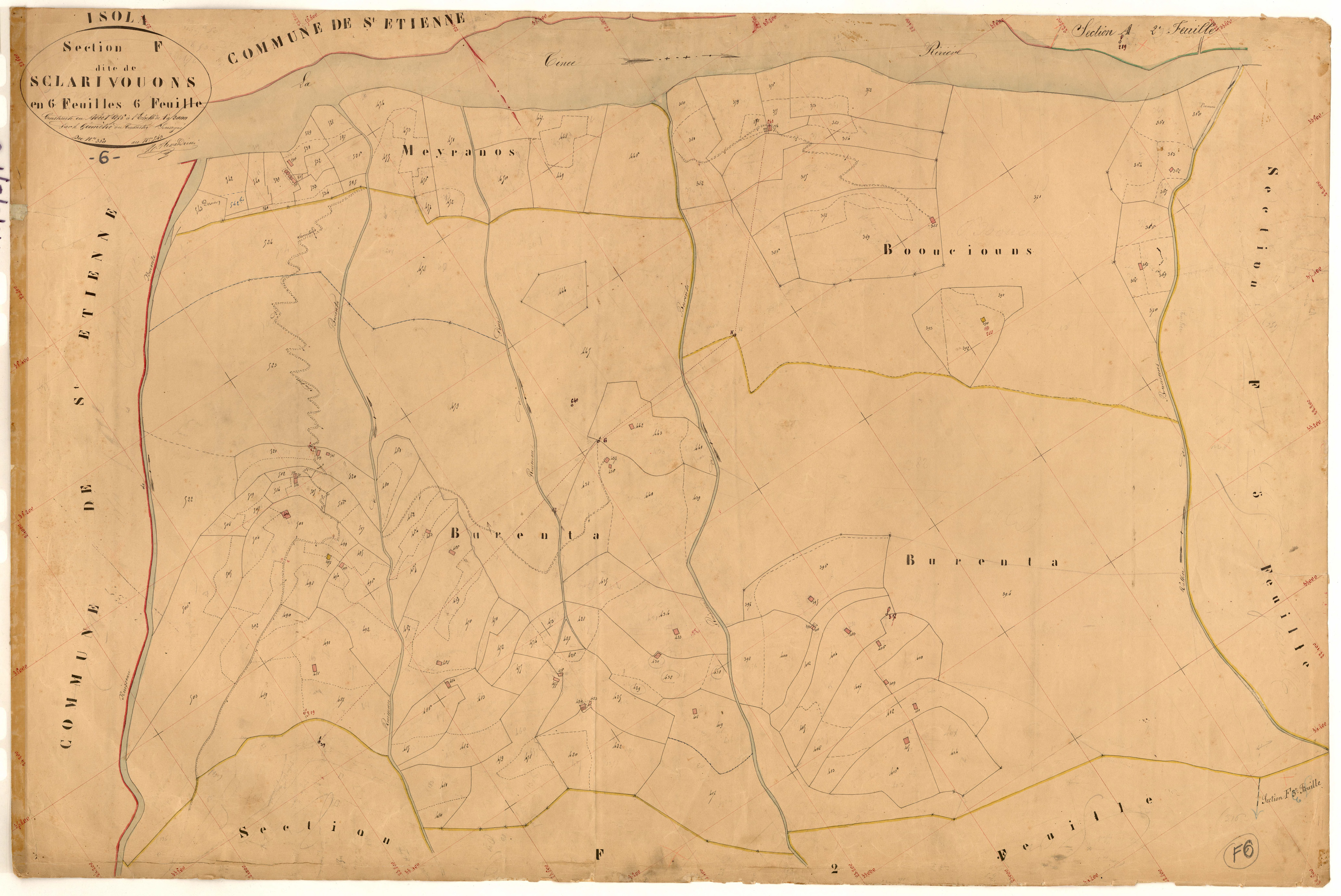 Sclarivouons. - Plan de section, F6